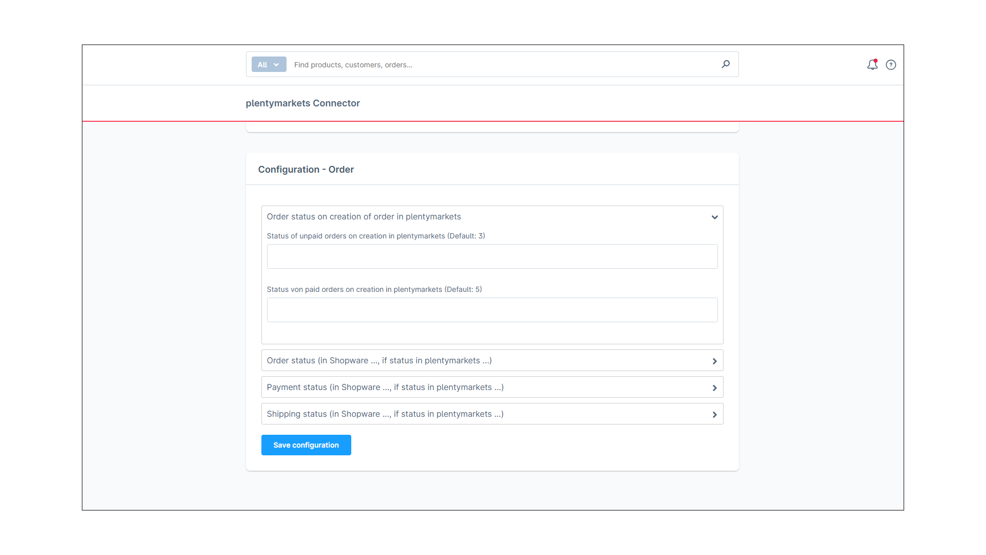 PlentyONE Connector für plentymarkets