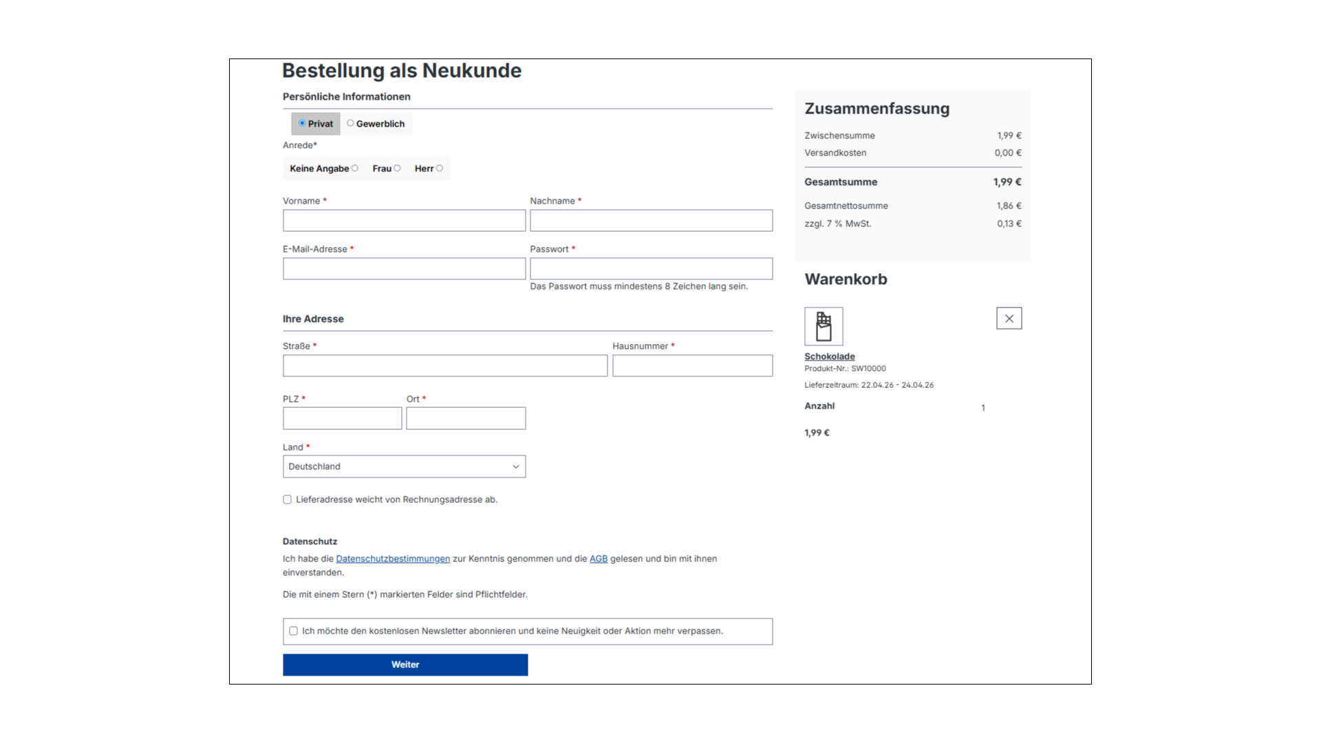 Conversion Checkout für Shopware 6