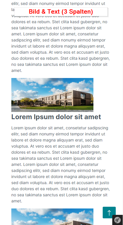 CMS Blöcke "Bild & Text"