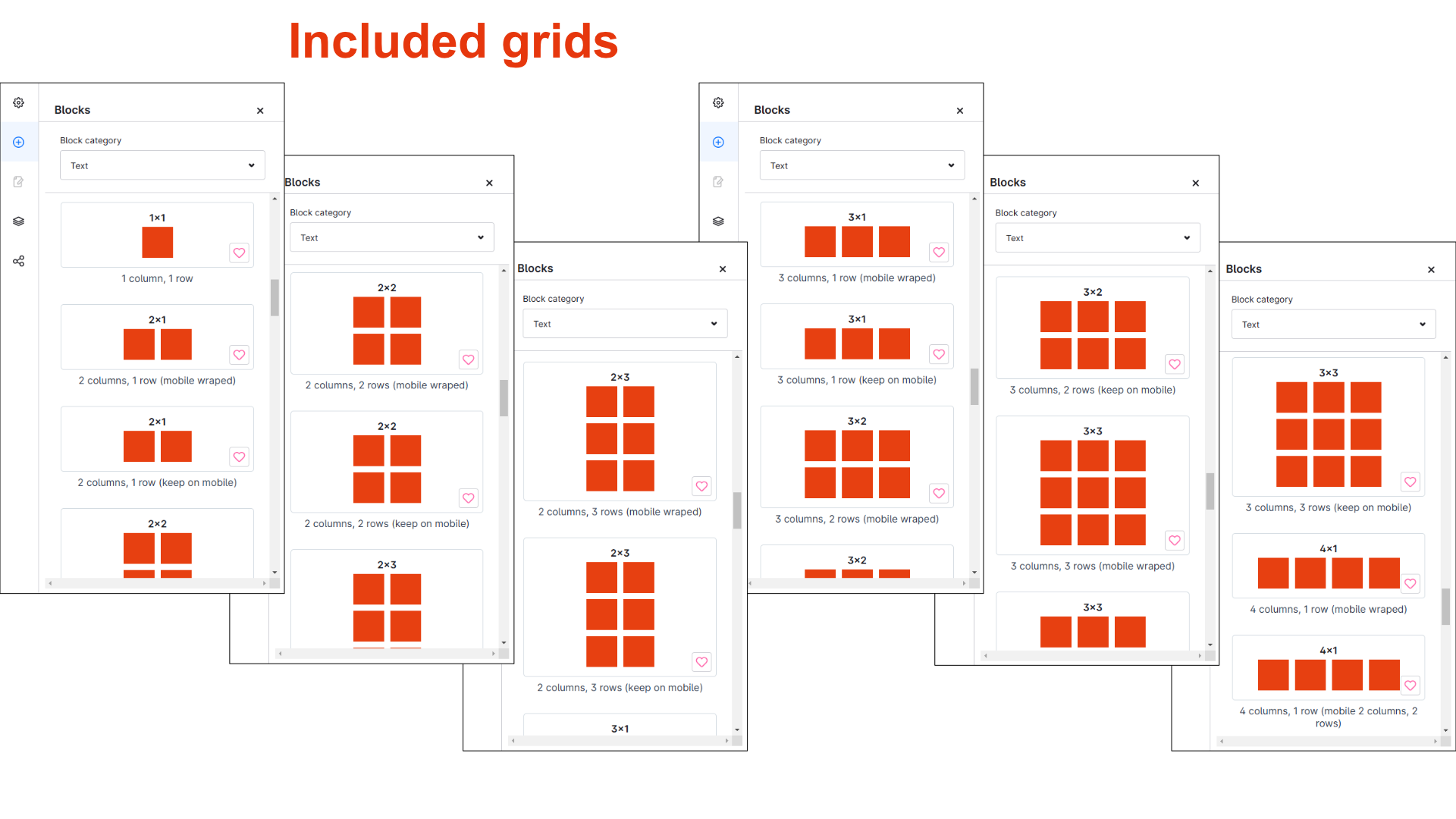 CMS Blöcke "Grids"