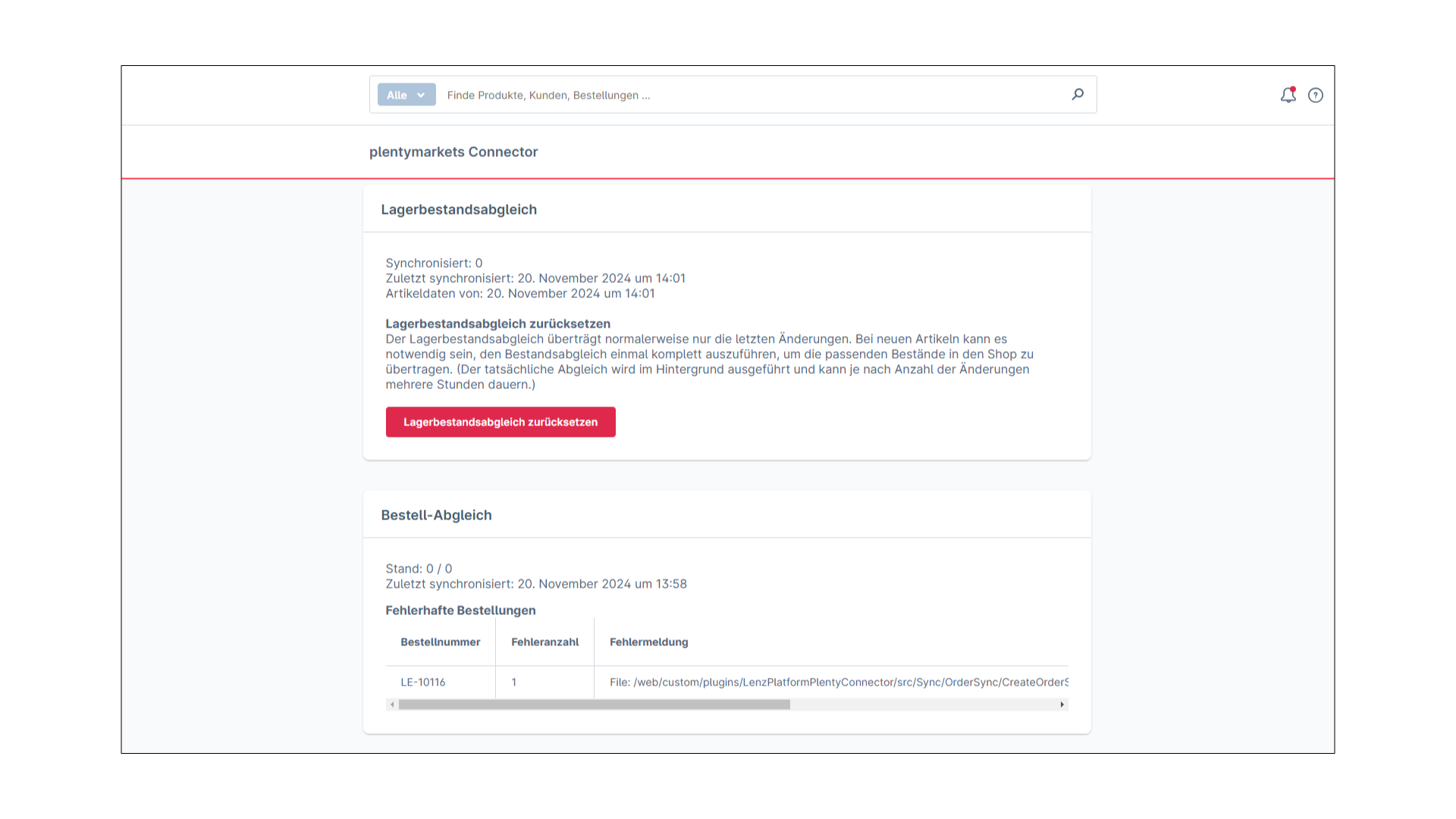 PlentyONE Connector für plentymarkets
