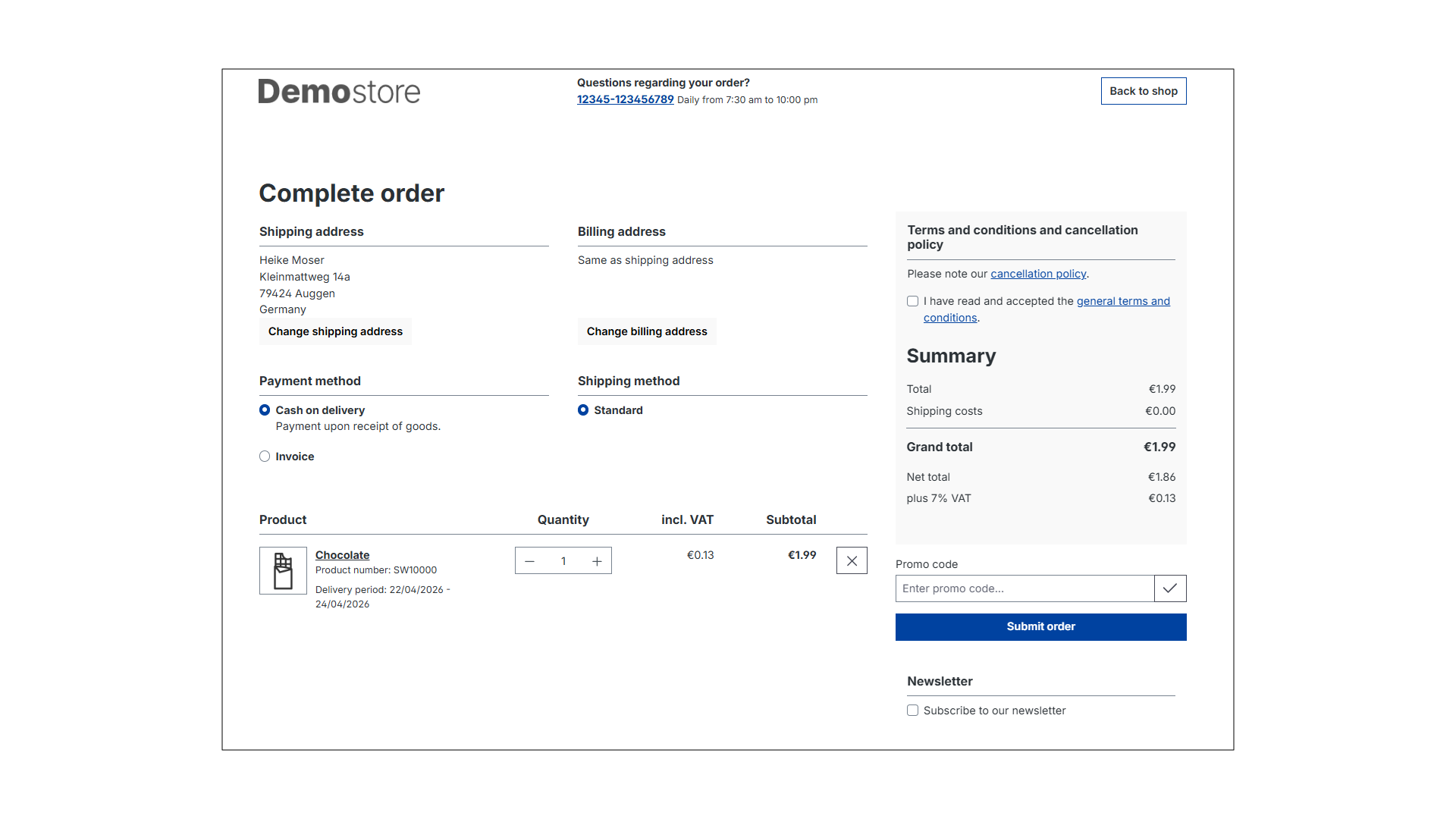 Conversion Checkout für Shopware 6