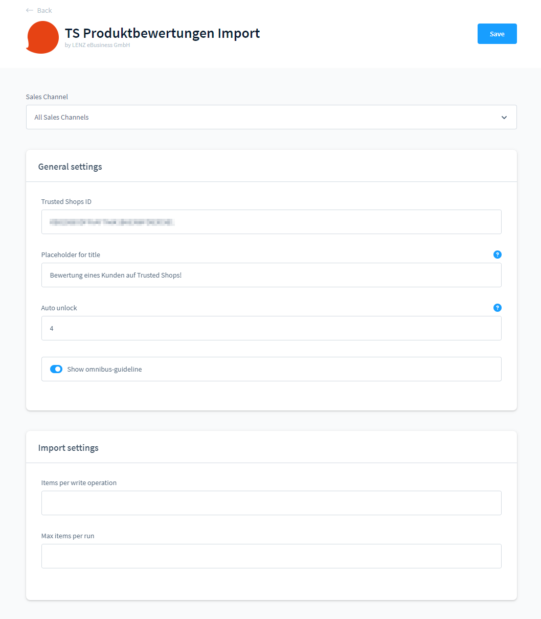 Trusted Shops Produktbewertungen importieren PRO