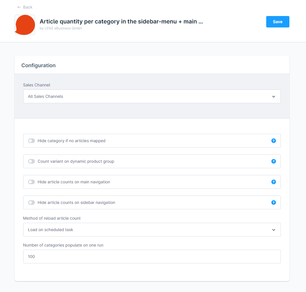 Artikelanzahl pro Kategorie im Sidebar-Menü + Hauptnavigation