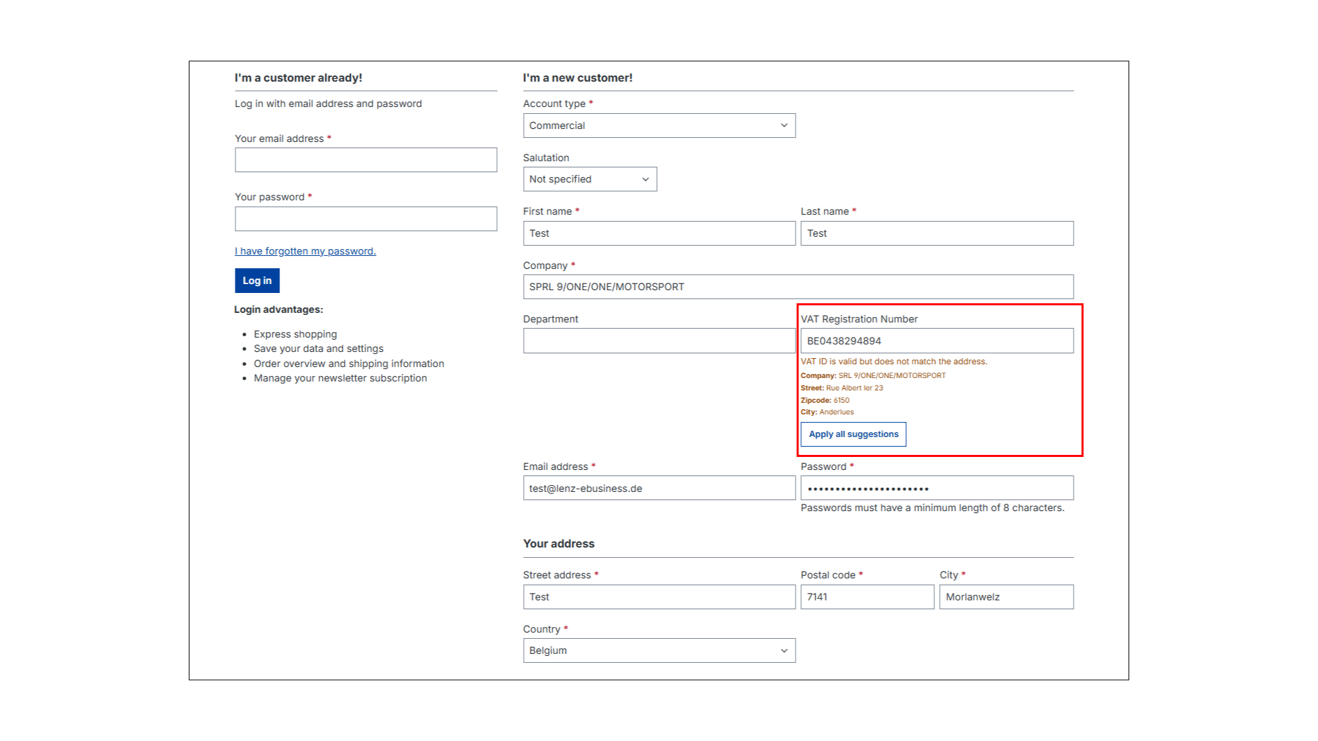 Umsatzsteuer USTID Validierung PRO für EU (B2B)