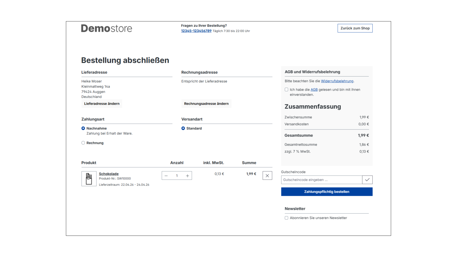 Conversion Checkout für Shopware 6