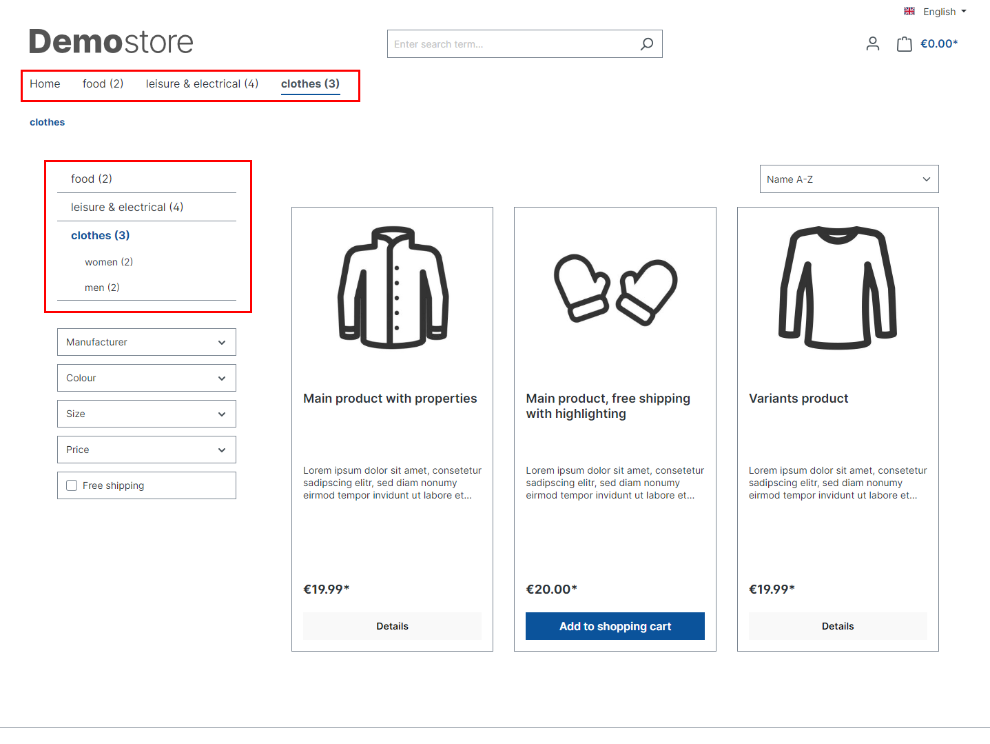 Artikelanzahl pro Kategorie im Sidebar-Menü + Hauptnavigation