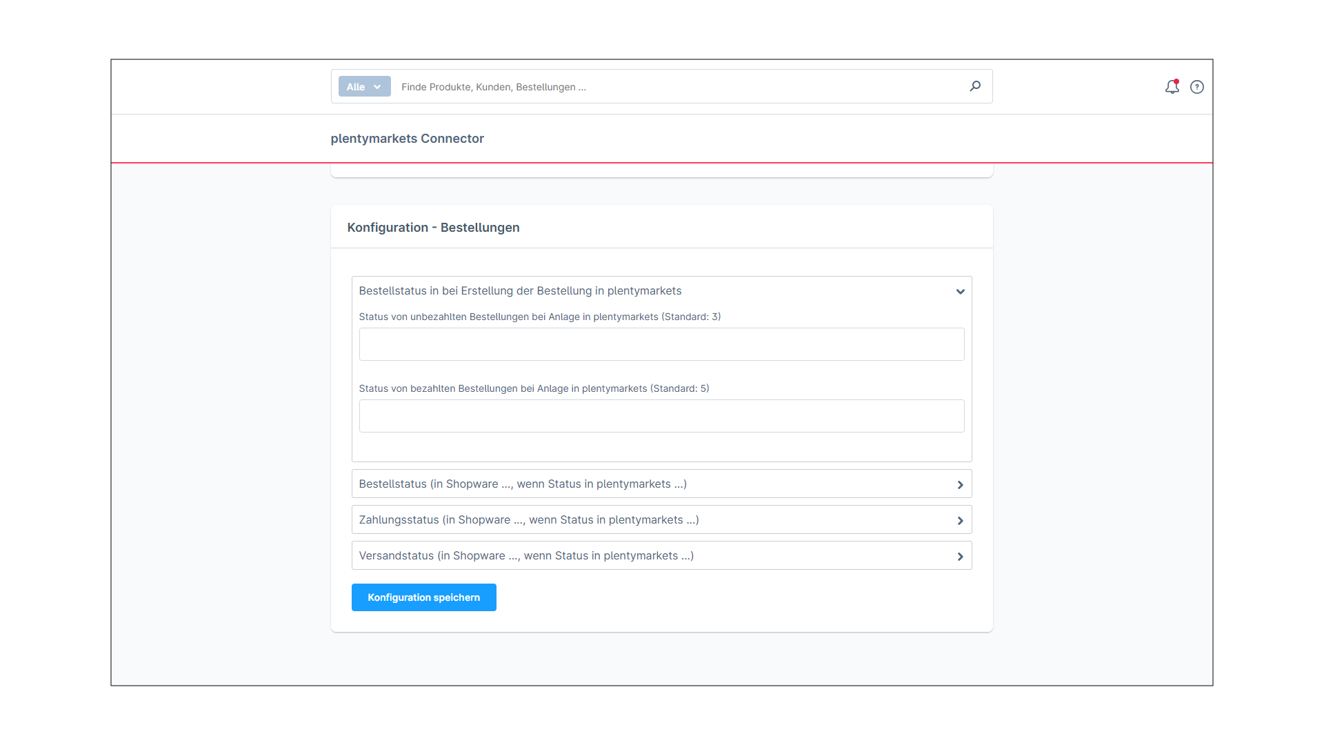 PlentyONE Connector für plentymarkets