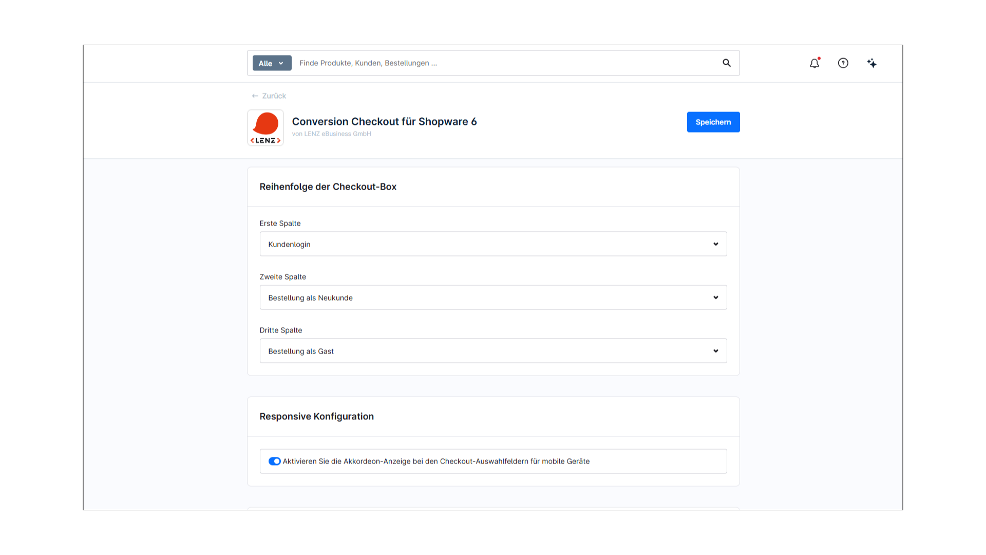 Conversion Checkout für Shopware 6