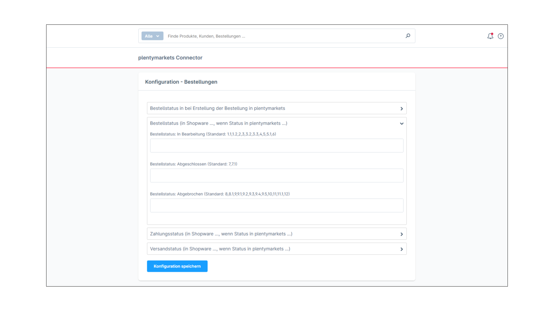 PlentyONE Connector für plentymarkets