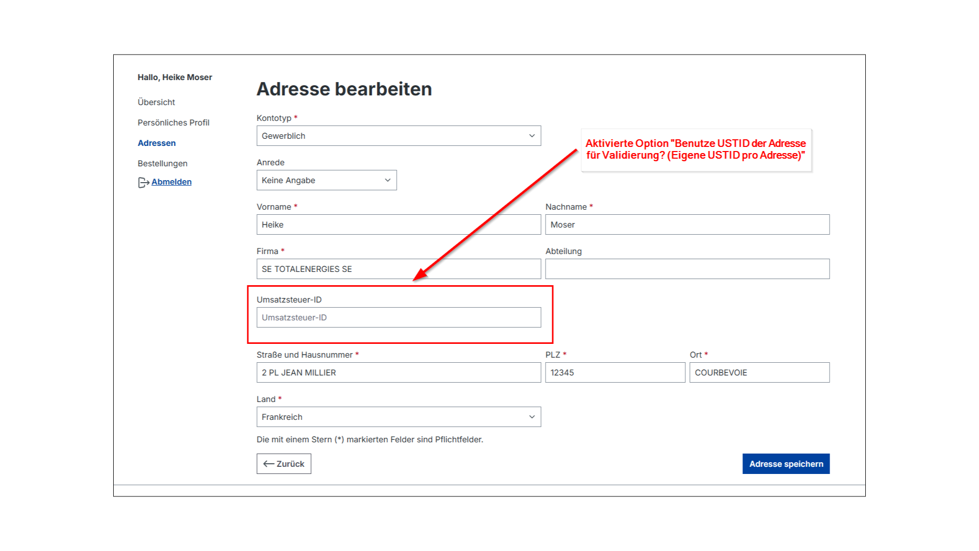 Umsatzsteuer USTID Validierung PRO für EU (B2B)