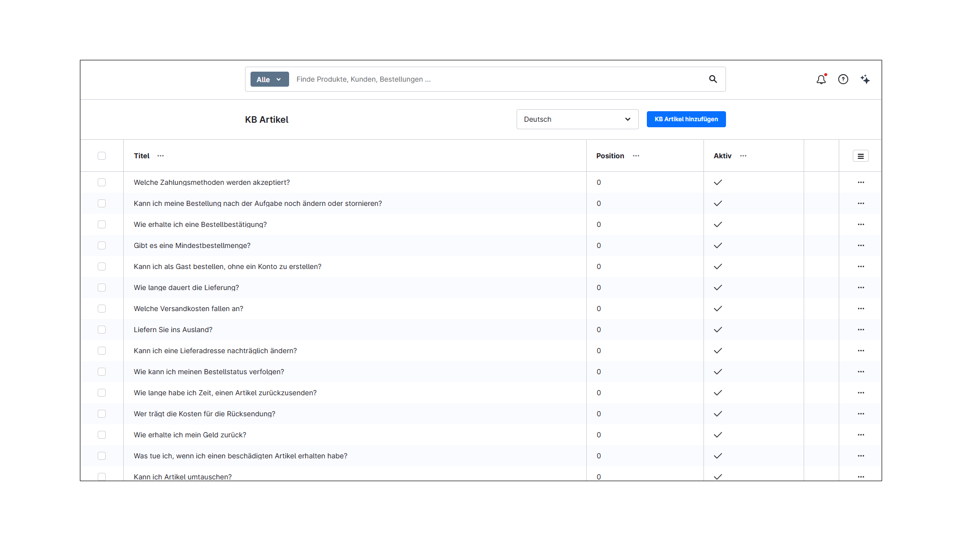 Knowledge Base / FAQ