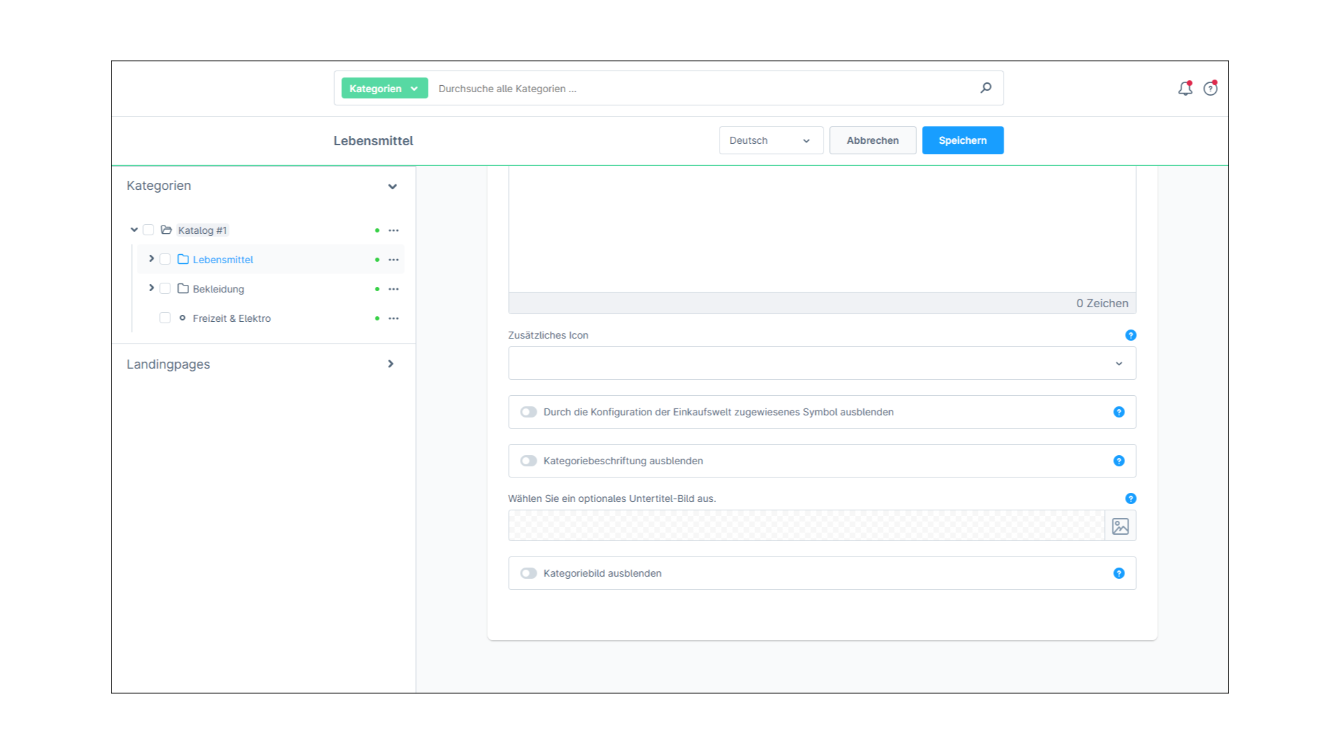 Unterkategorien mit Bild-Navigation in Erlebniswelt anzeigen für Shopware 6