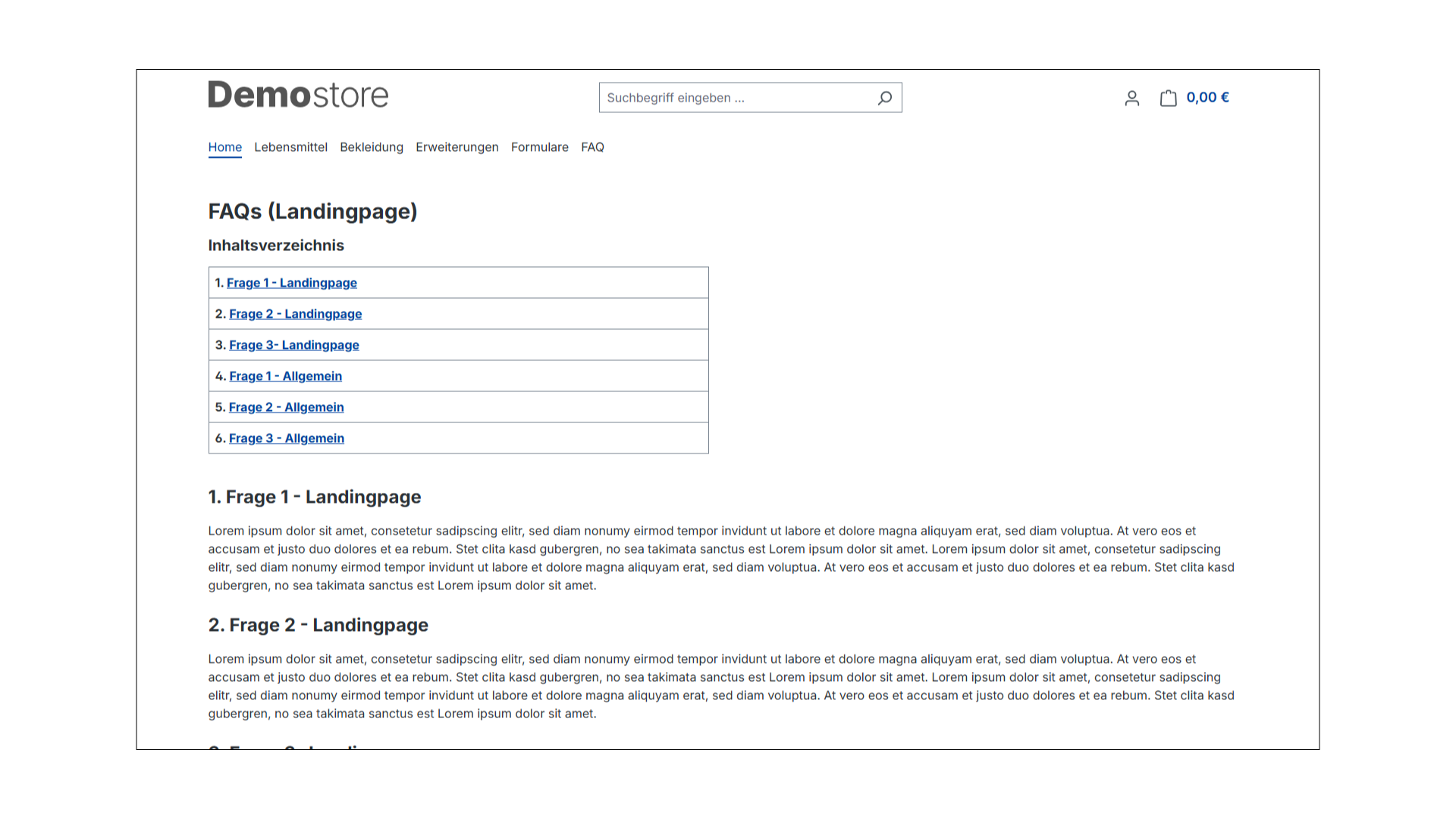 FAQ Manager SEO mit Rich Snippets für Erlebniswelten