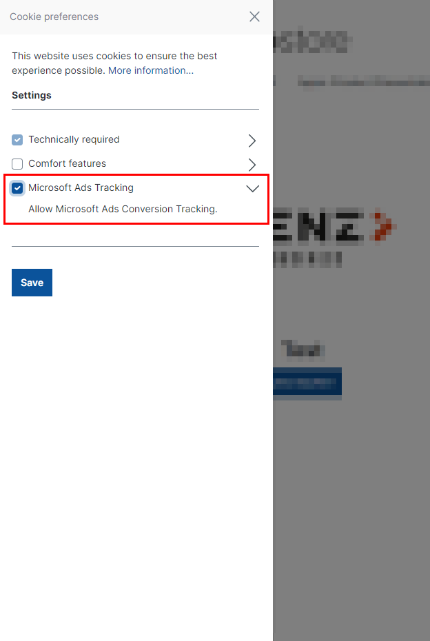 Microsoft Advertising UET Tag