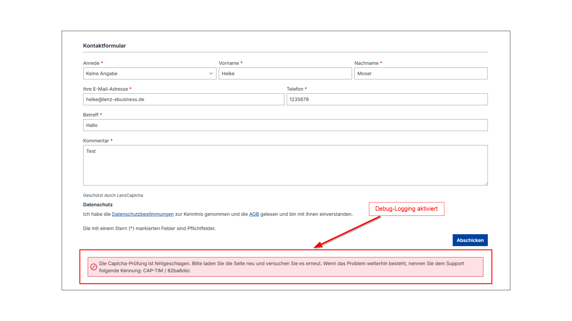 Lenz Unsichtbares Captcha | Formular Bot Sicherheit