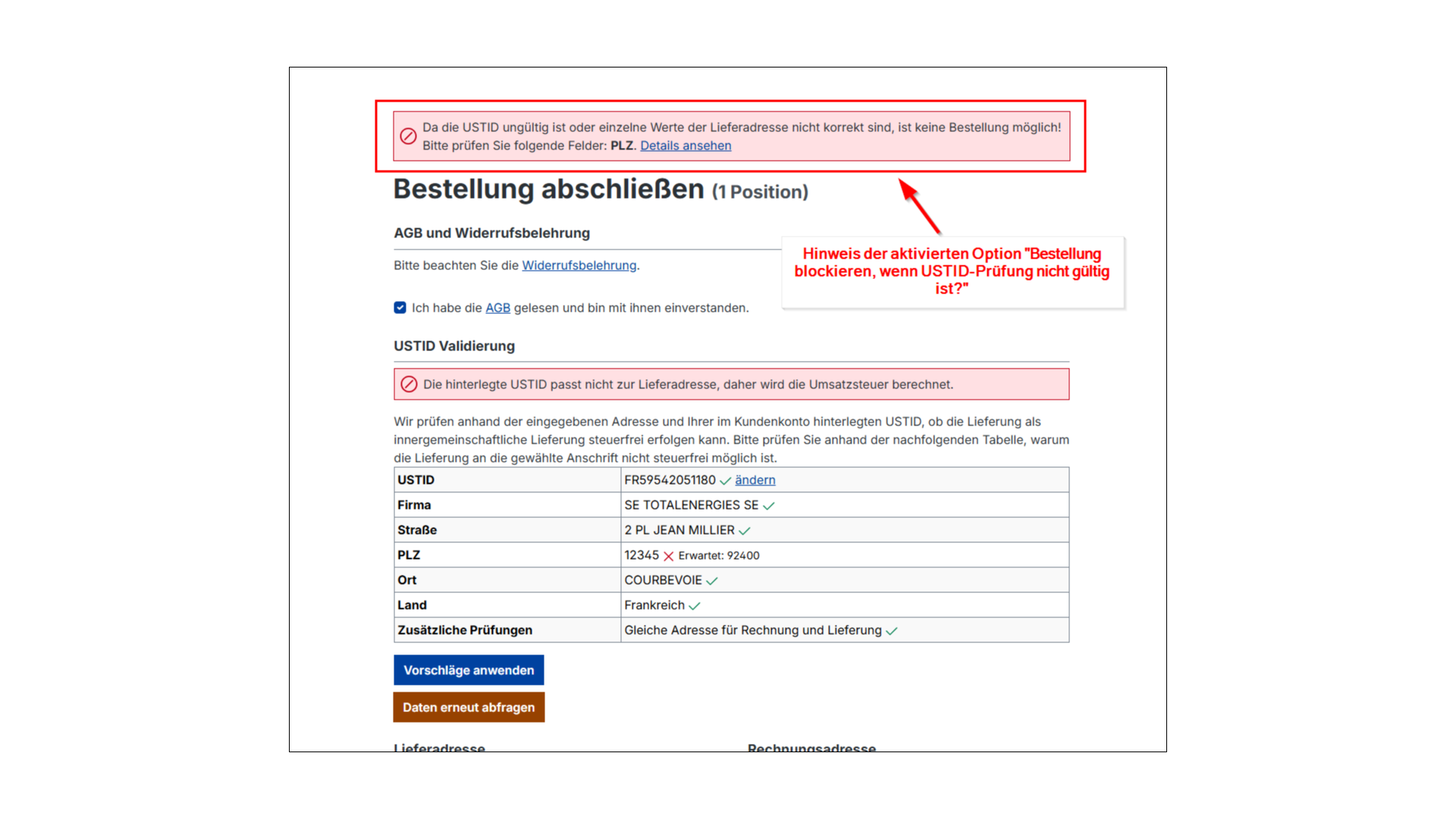 Umsatzsteuer USTID Validierung PRO für EU (B2B)
