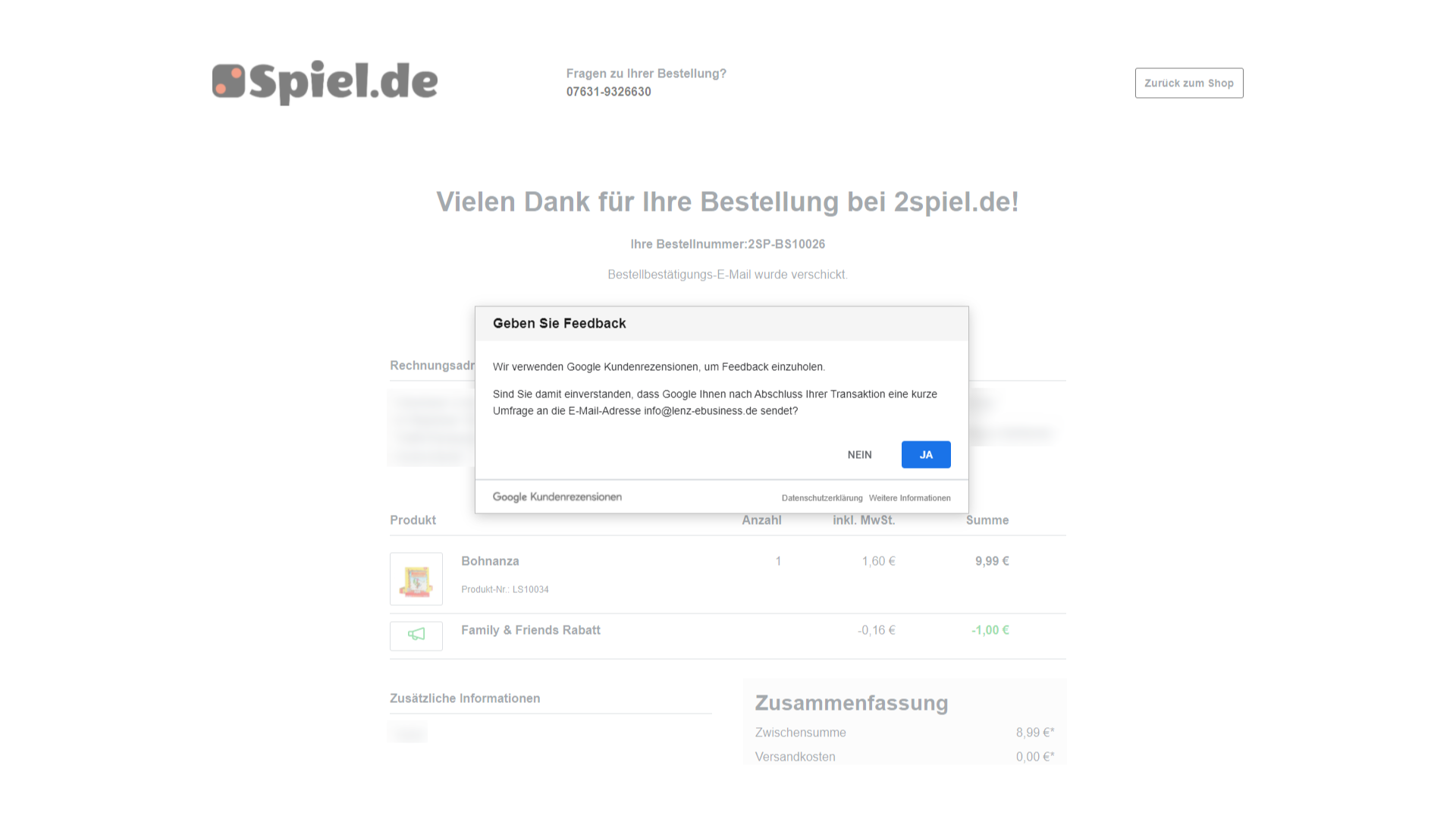 Google Kundenrezensionen + Badge