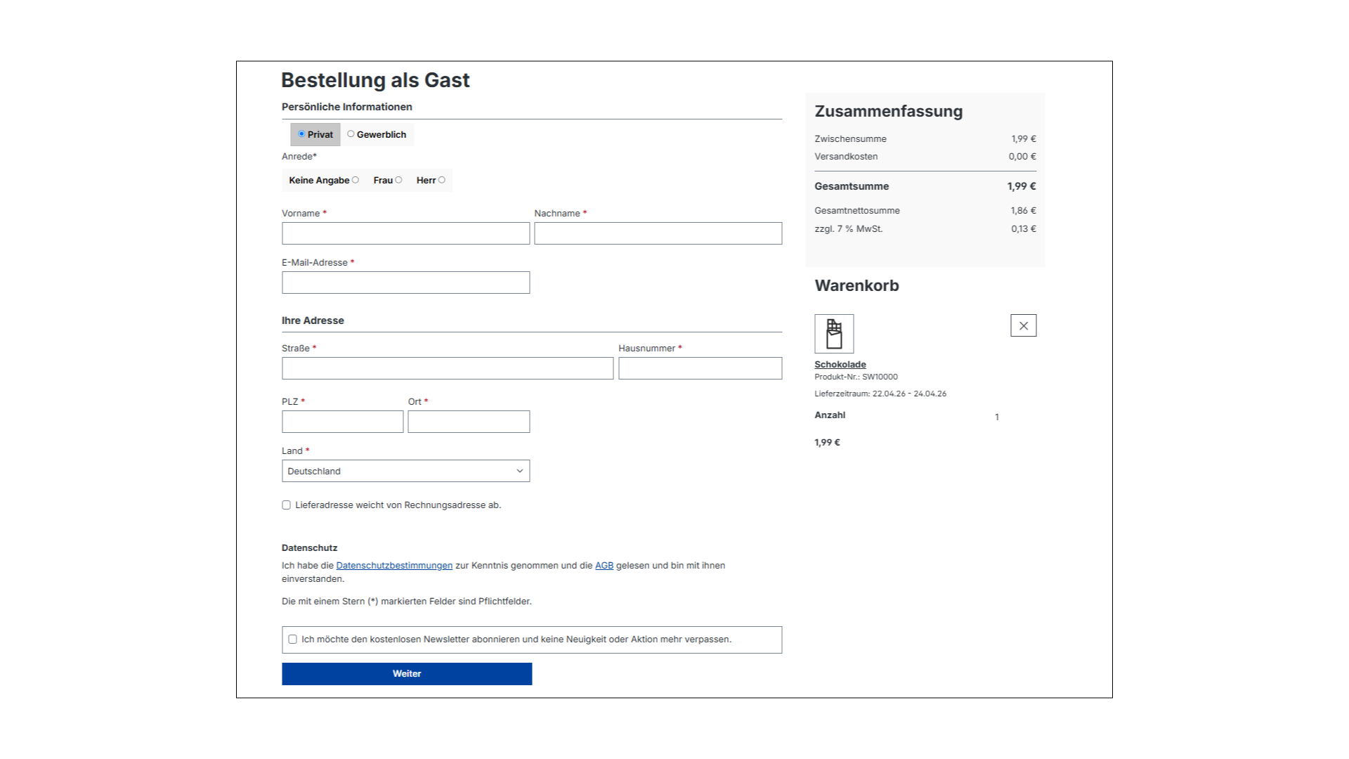Conversion Checkout für Shopware 6