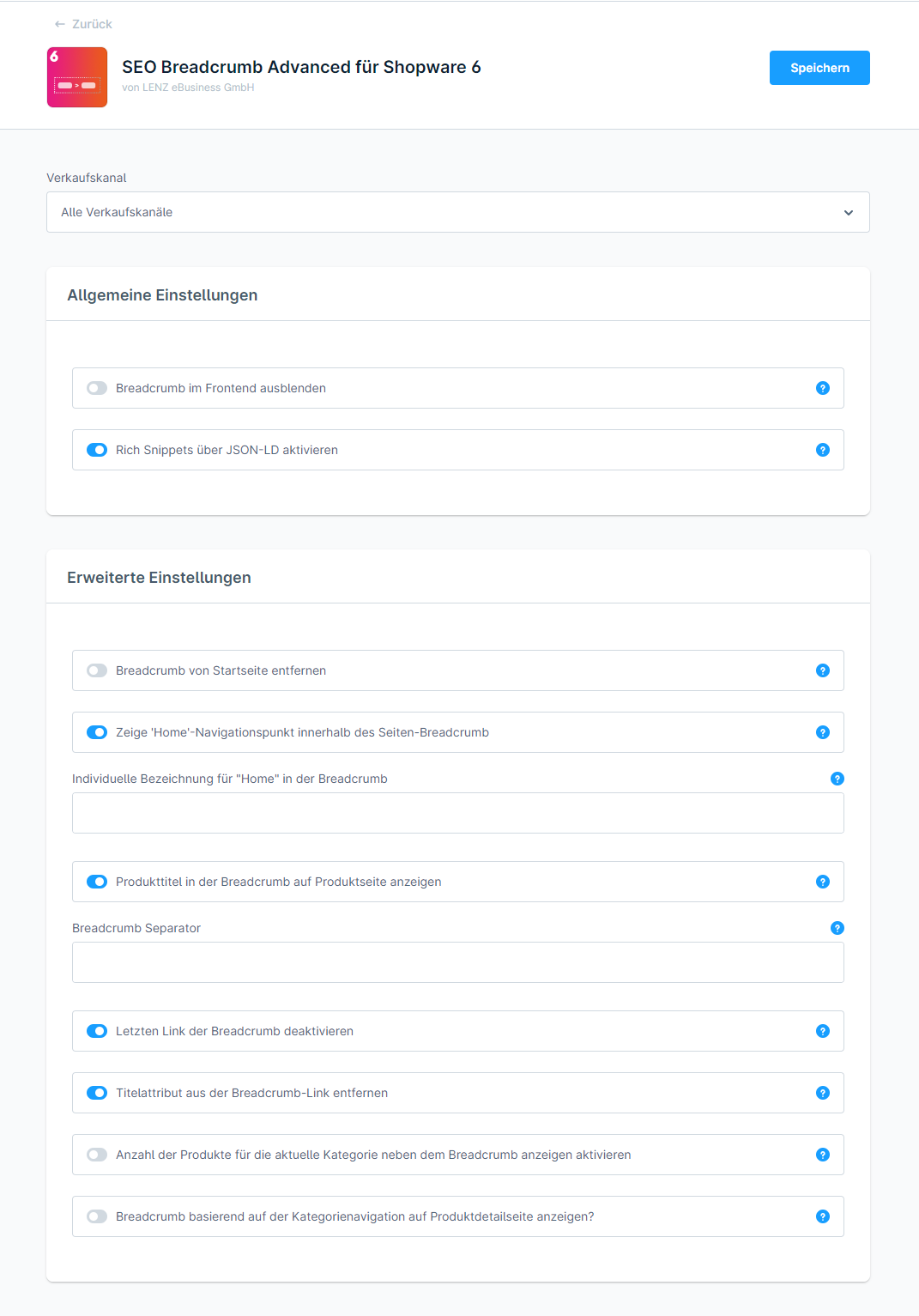 SEO Breadcrumb Advanced für Shopware 6