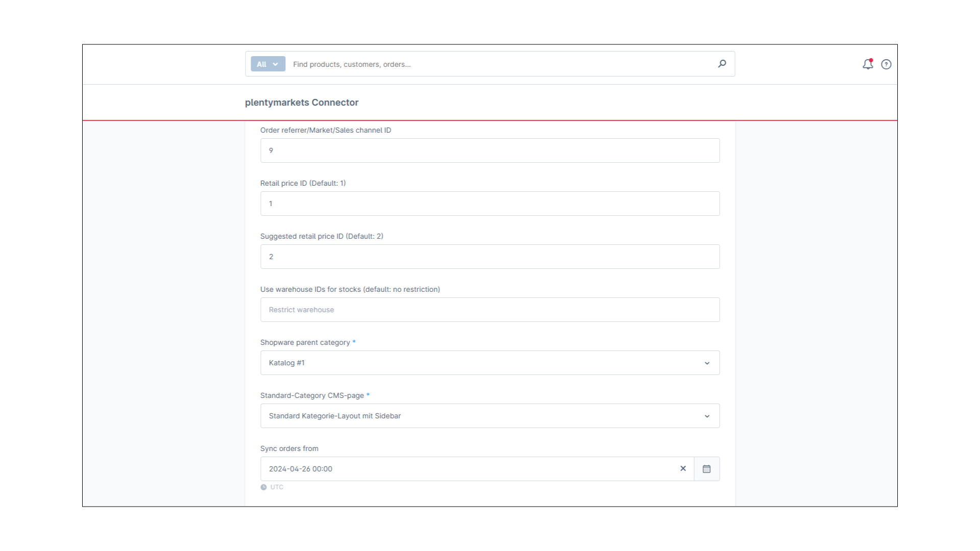 PlentyONE Connector für plentymarkets