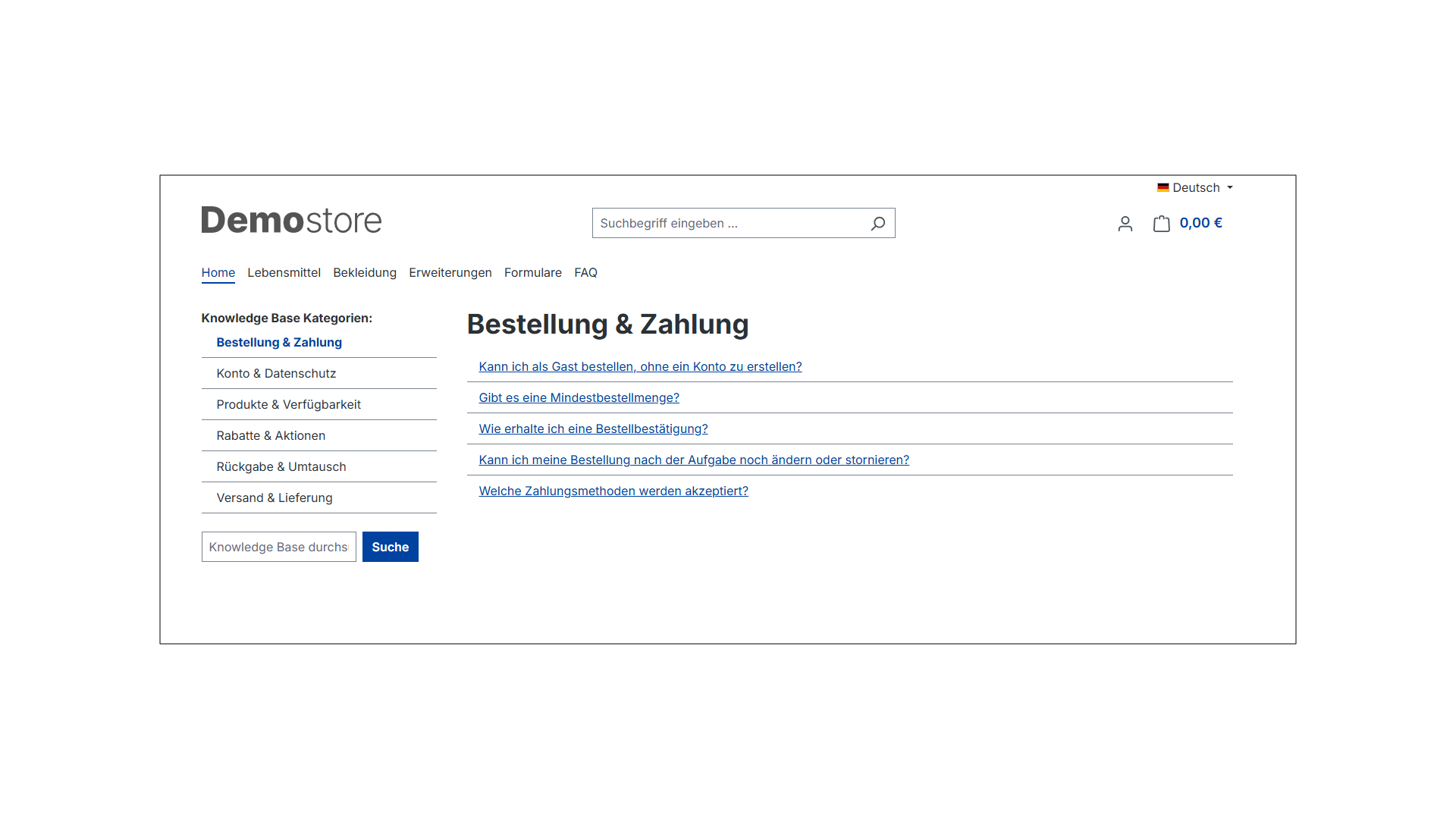Knowledge Base / FAQ