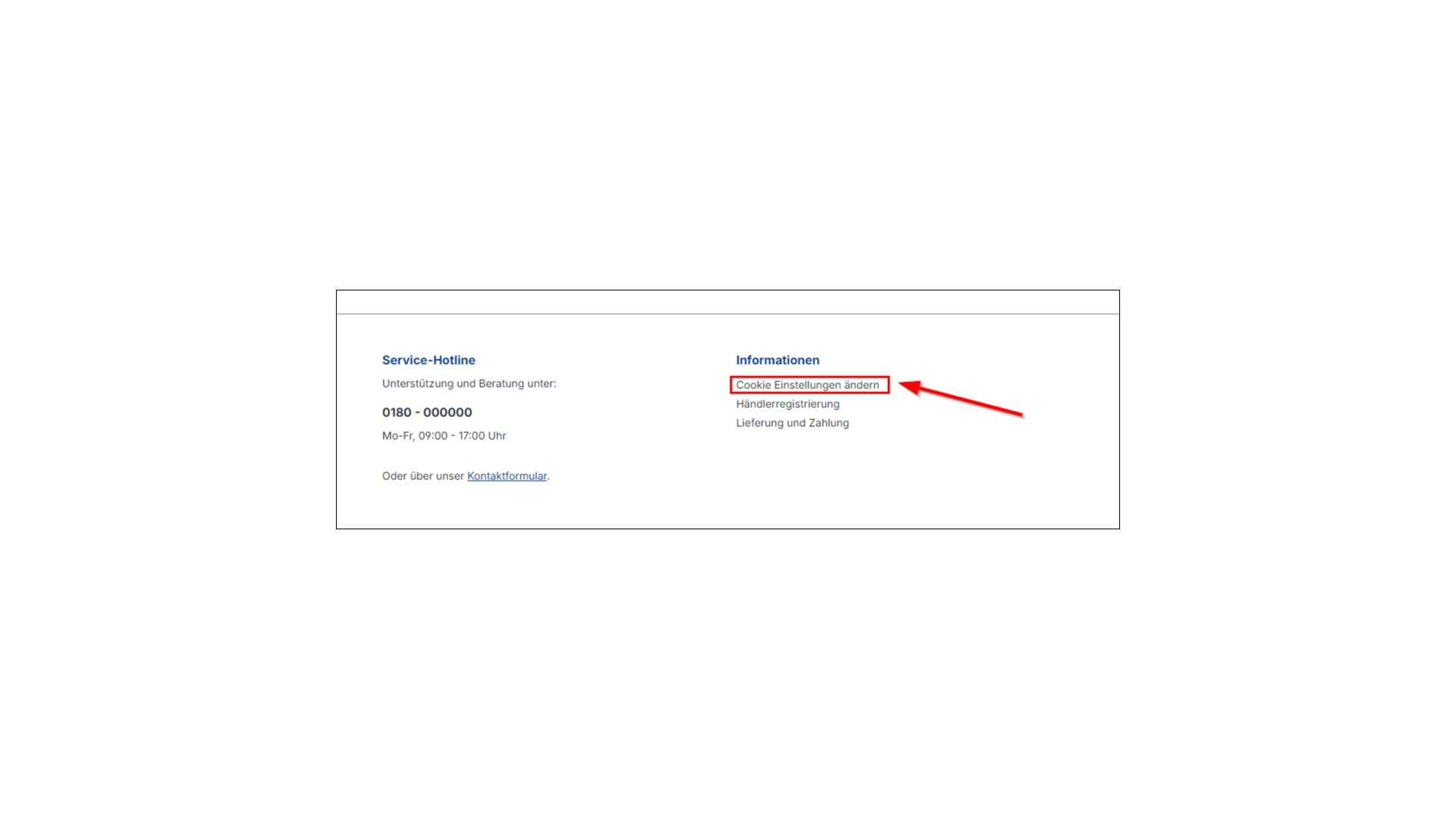 Cookie Consent Conversion Popup mit Menü Integration