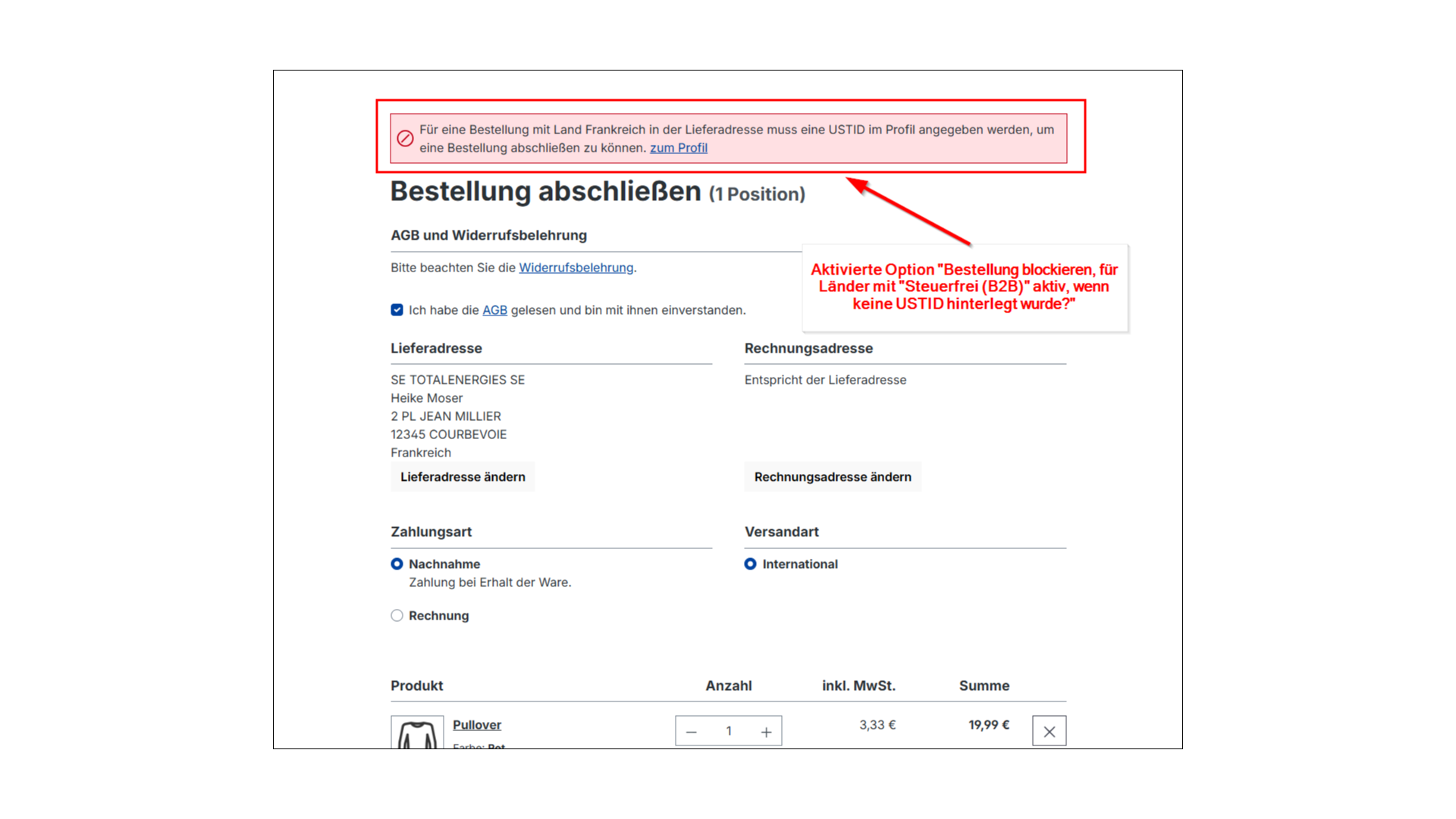 Umsatzsteuer USTID Validierung PRO für EU (B2B)
