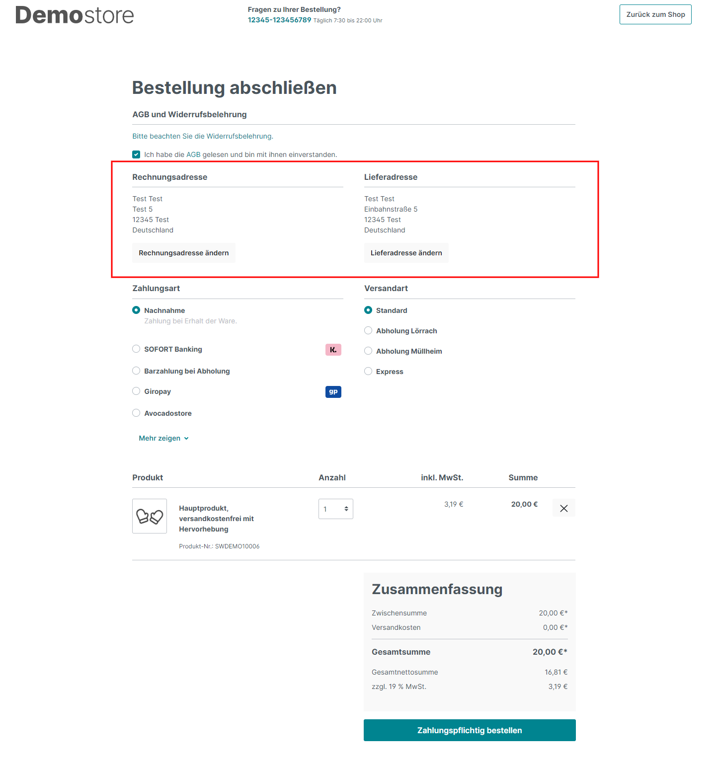 Adressprüfung / Hausnummern Überprüfung