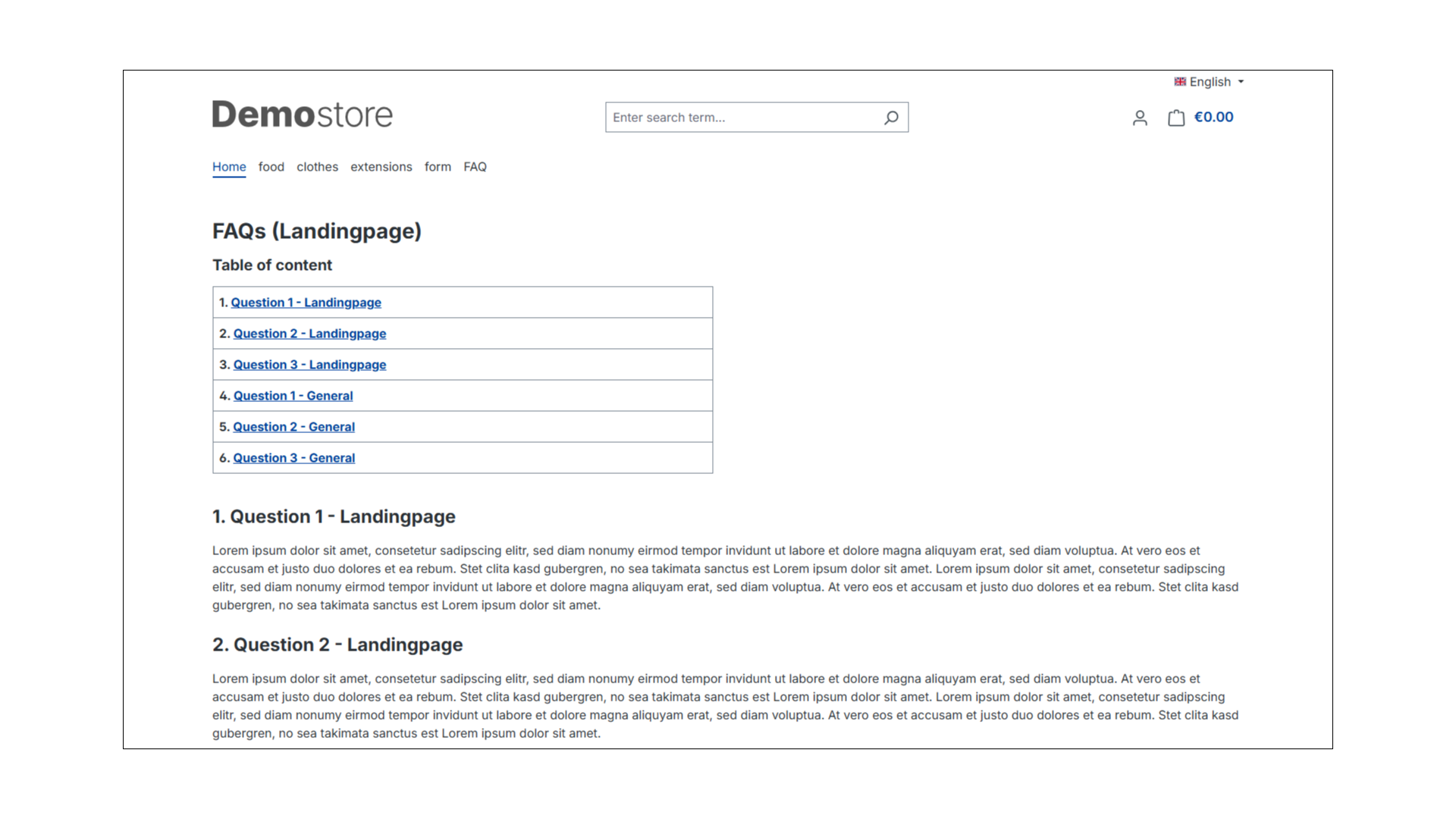 FAQ Manager SEO mit Rich Snippets für Erlebniswelten