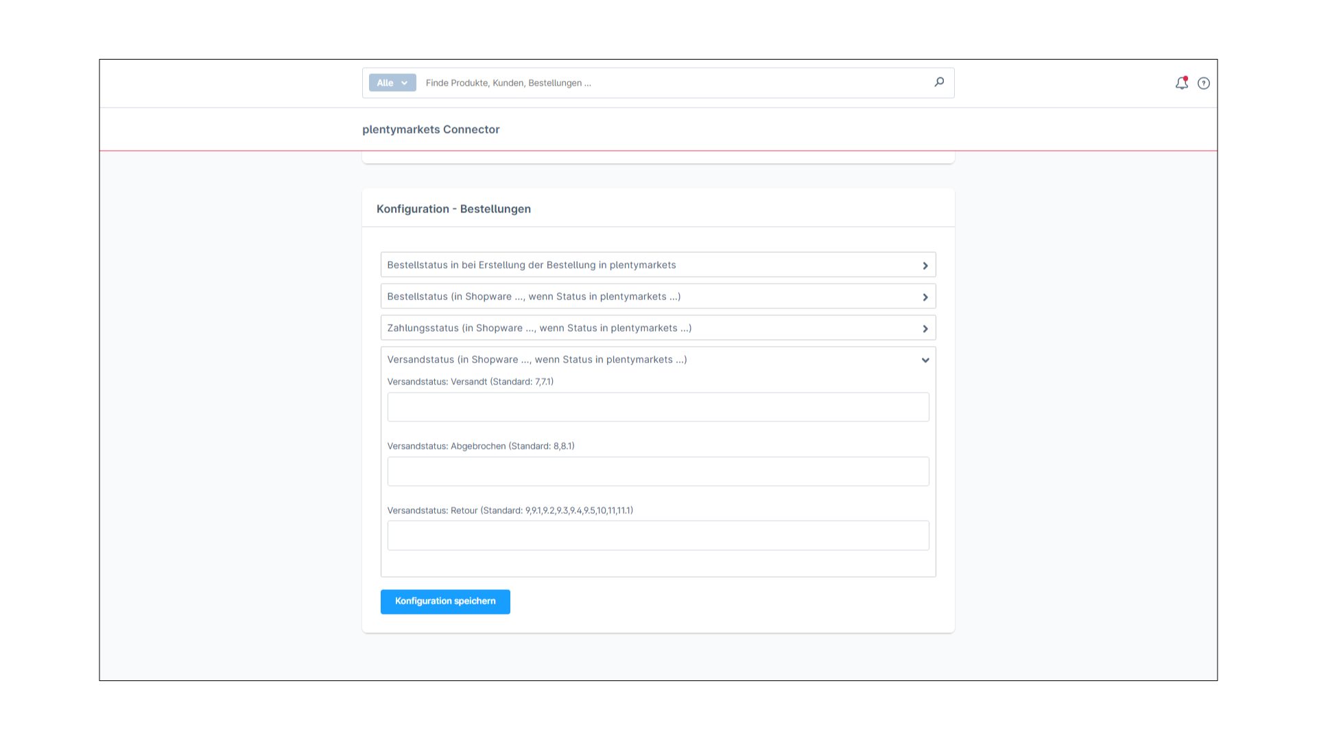 PlentyONE Connector für plentymarkets