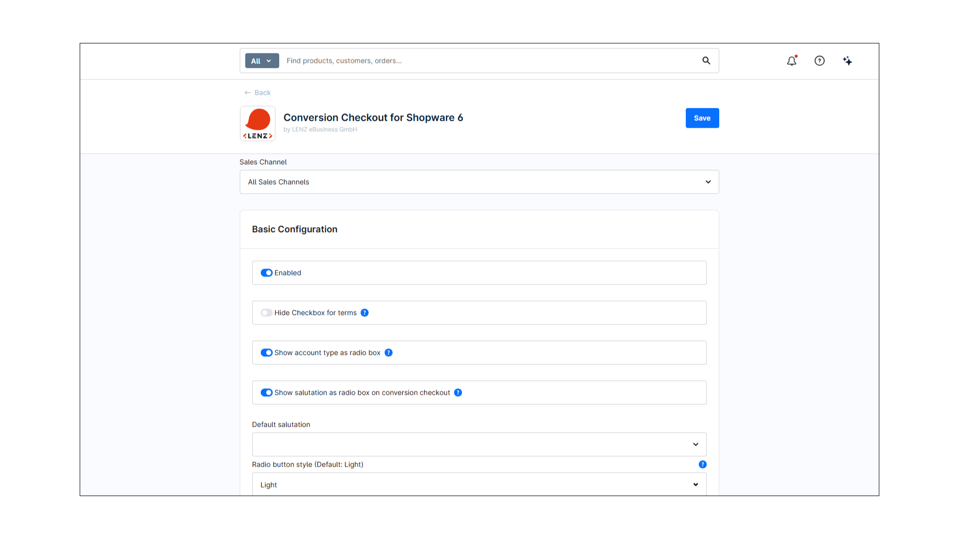 Conversion Checkout für Shopware 6