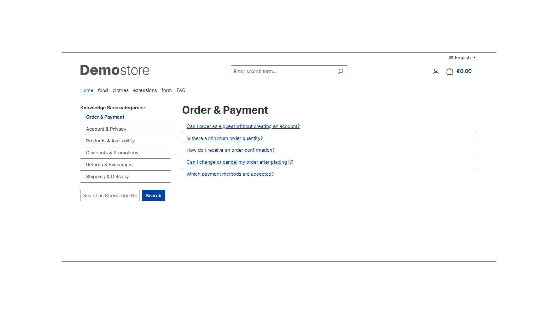 Knowledge Base / FAQ