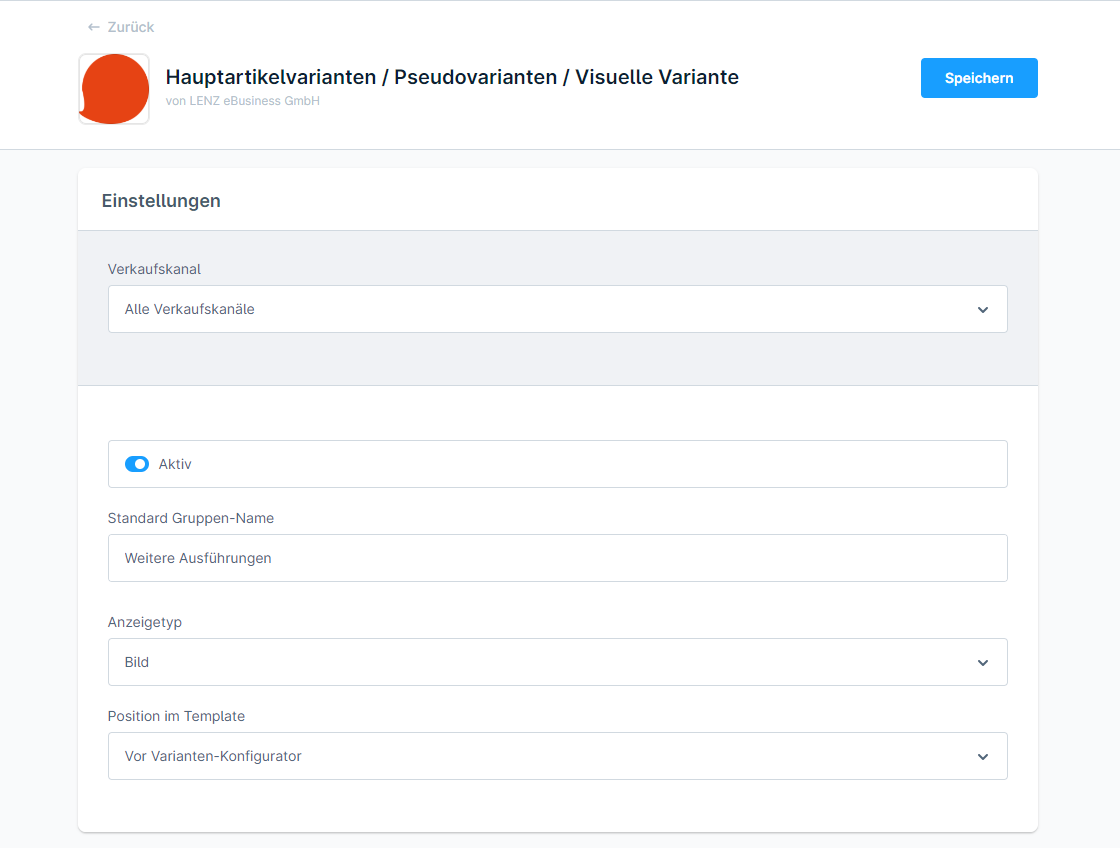 Hauptartikelvarianten / Pseudovarianten / Visuelle Variante