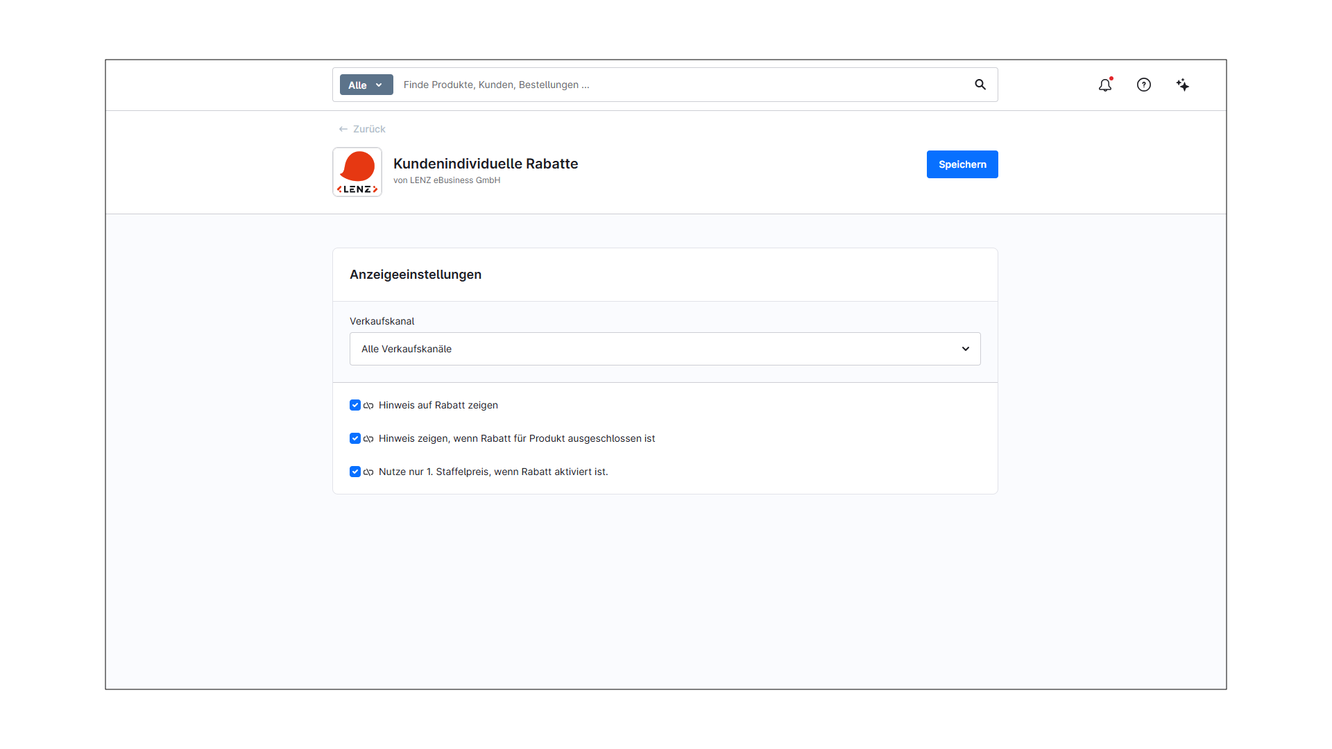 Kundenindividuelle Rabatte