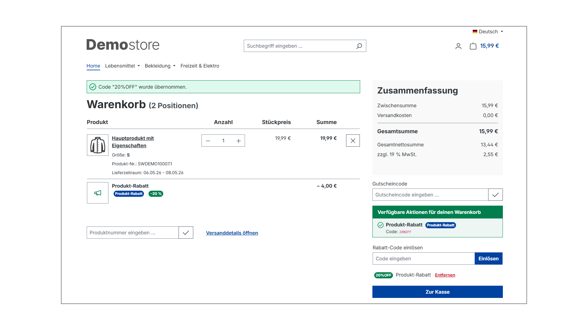 Easy Discount | ersetzt Shopware Rabatte & Aktionen