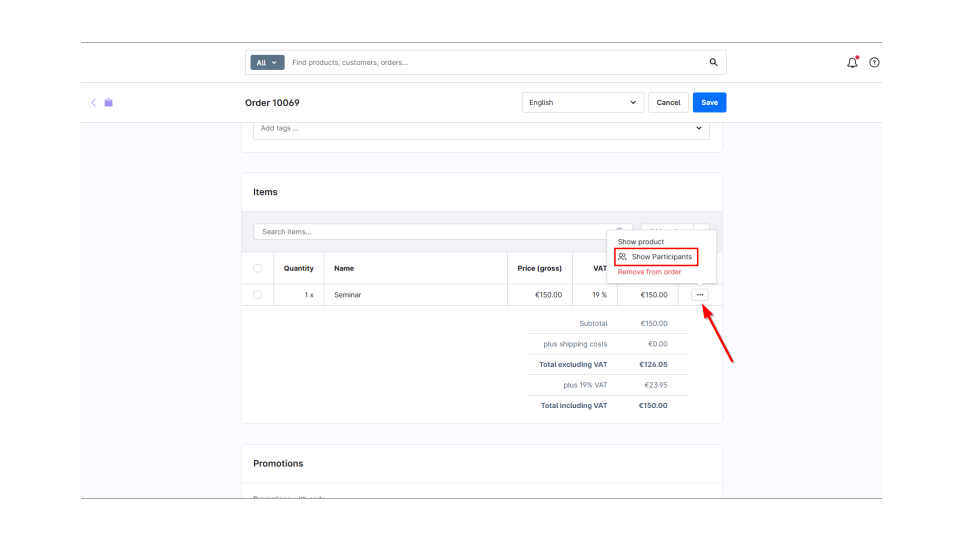 Teilnehmer buchen für Events, Seminare, Kurse, etc. mit Shopware 6