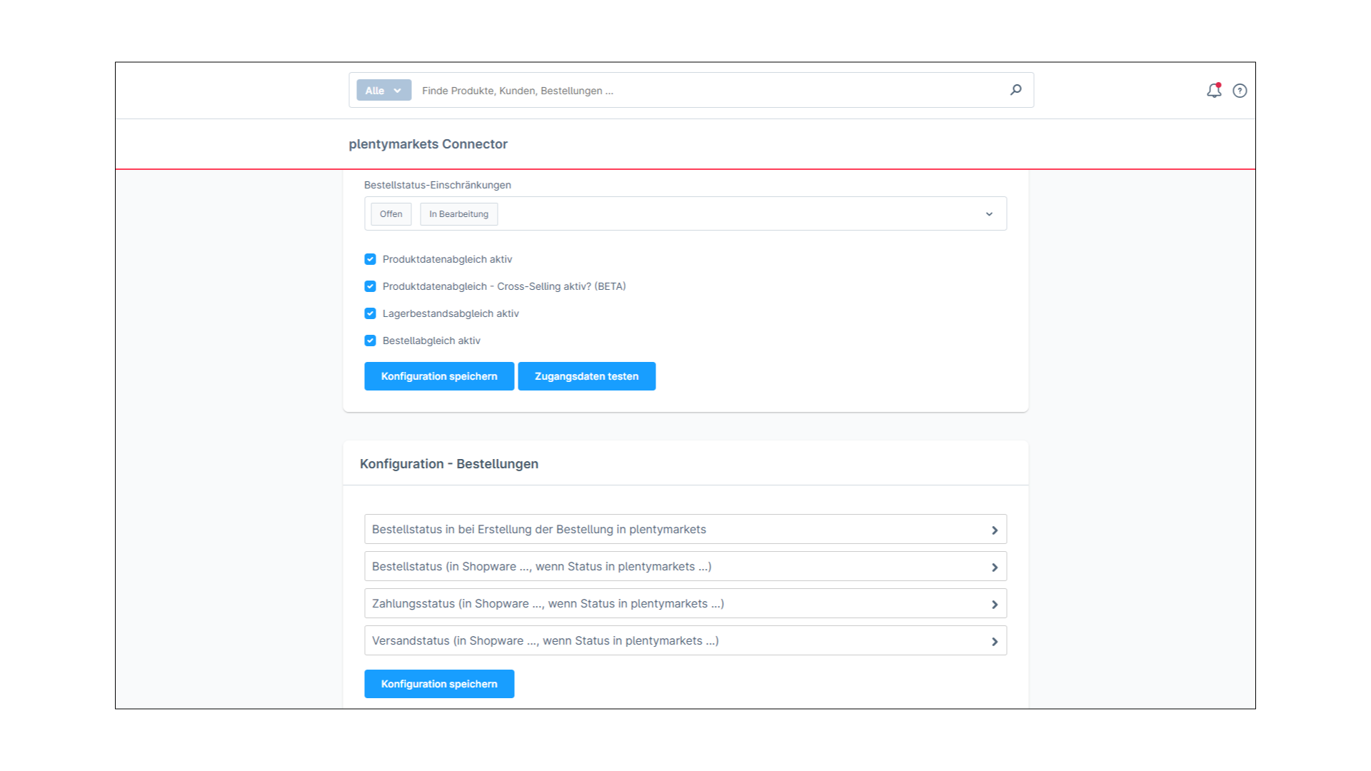 PlentyONE Connector für plentymarkets