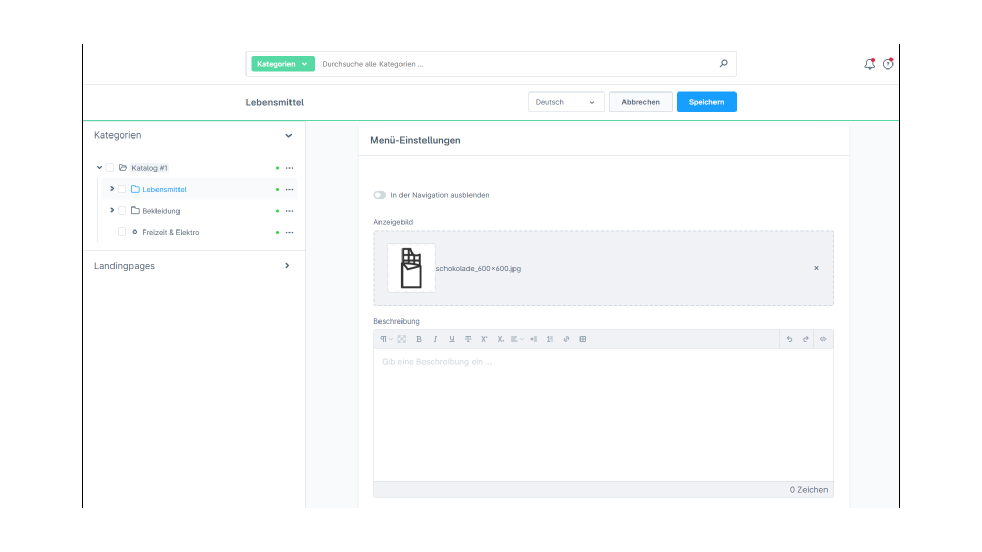 Unterkategorien mit Bild-Navigation in Erlebniswelt anzeigen für Shopware 6