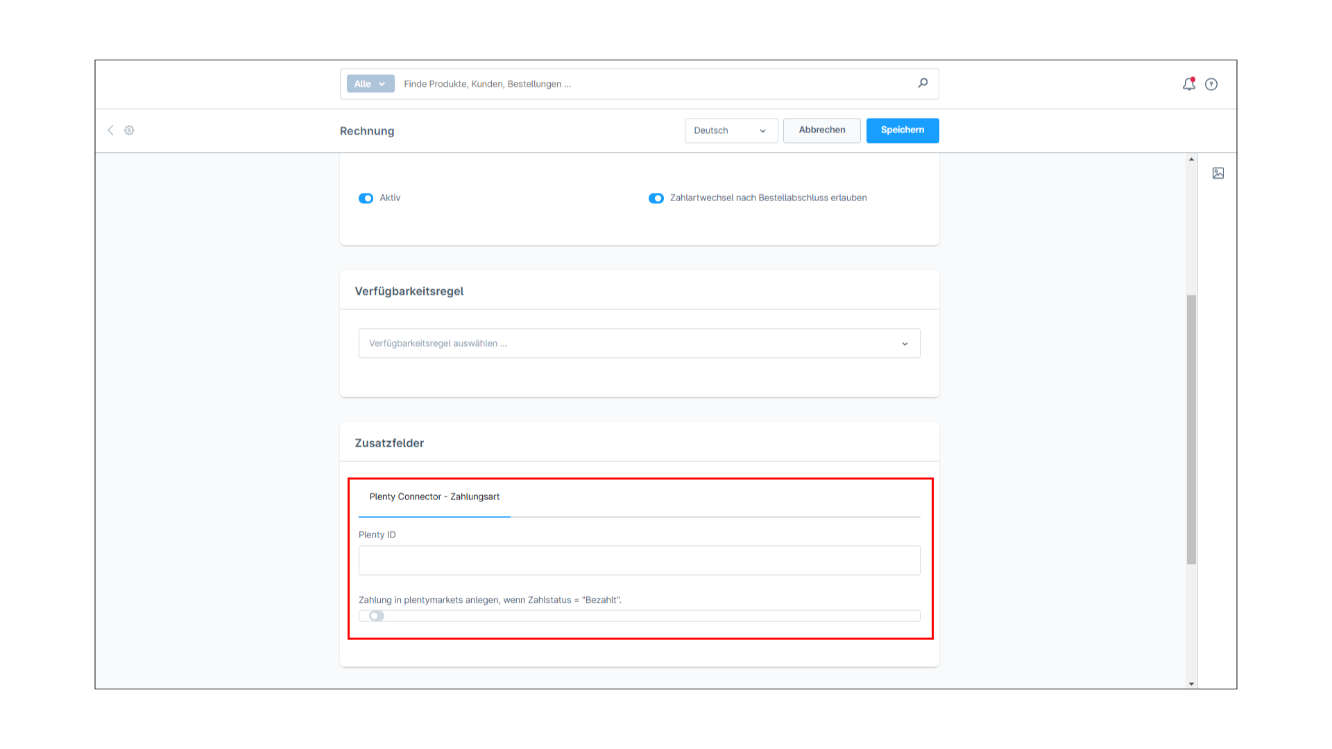 PlentyONE Connector für plentymarkets