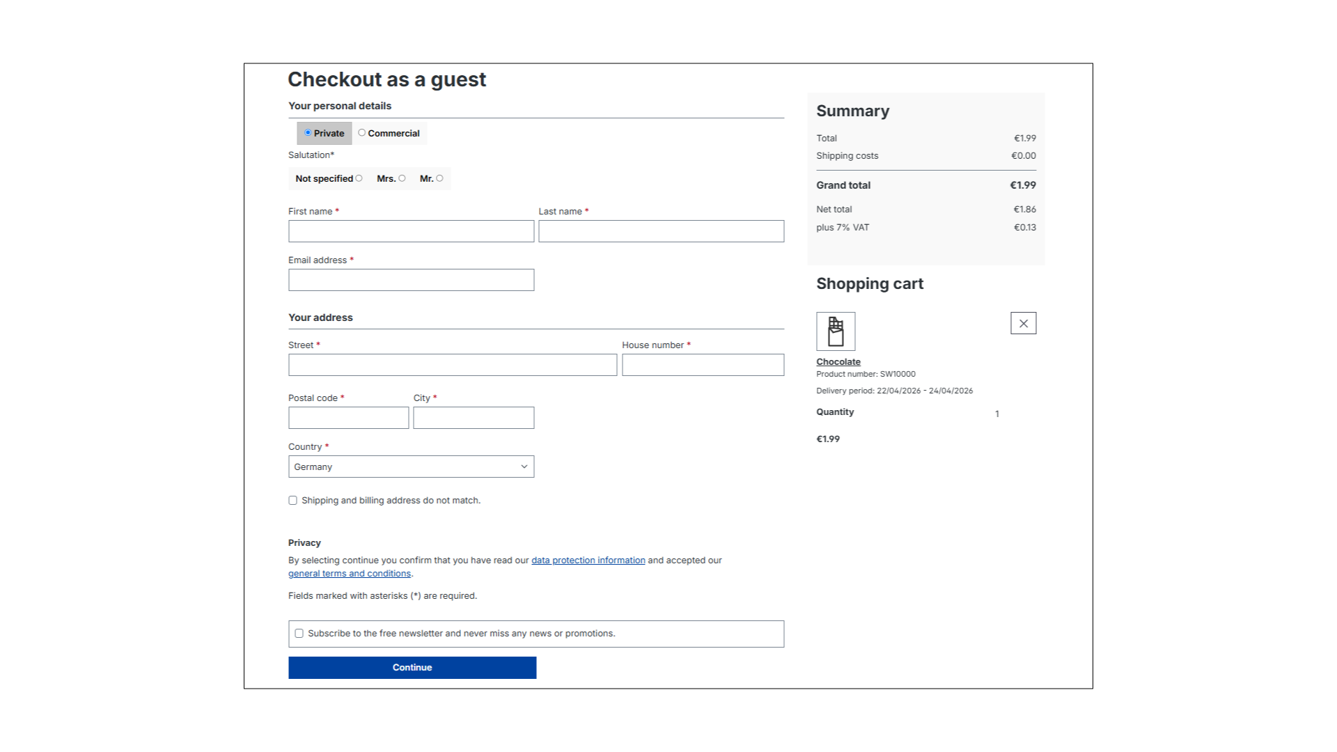 Conversion Checkout für Shopware 6