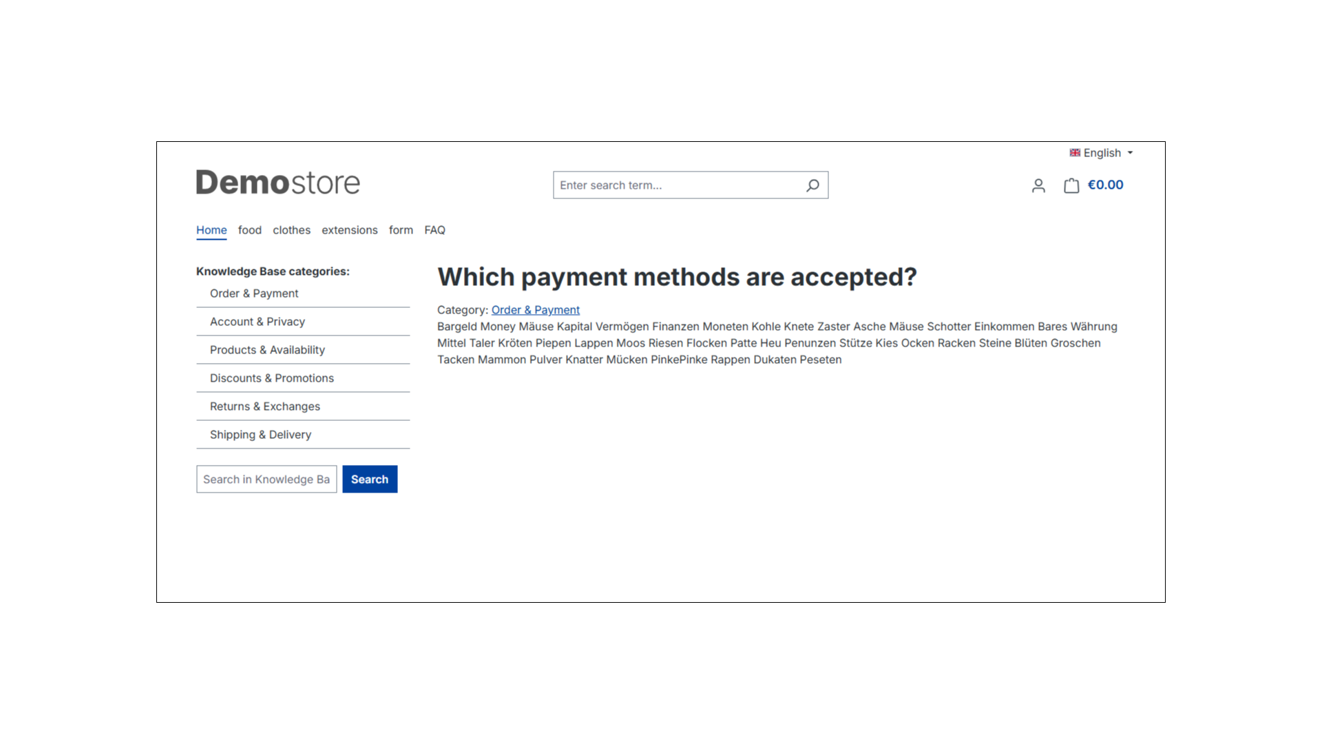 Knowledge Base / FAQ