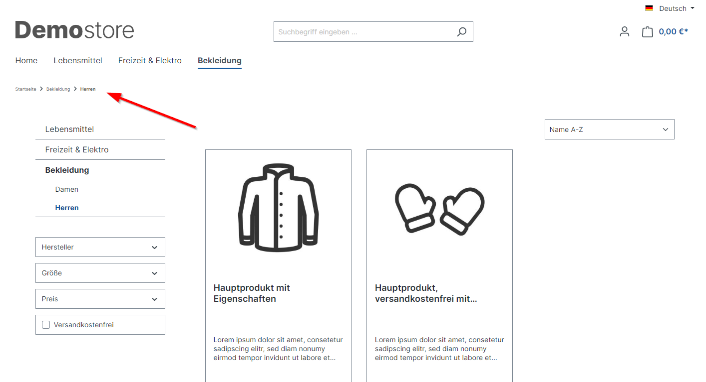 SEO Breadcrumb Advanced für Shopware 6