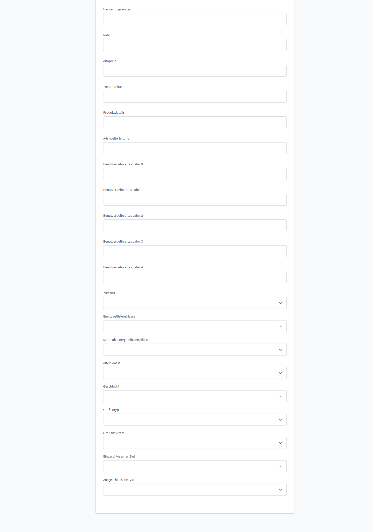 Google Shopping (Facebook, Instagram, Pinterest, Snapchat)