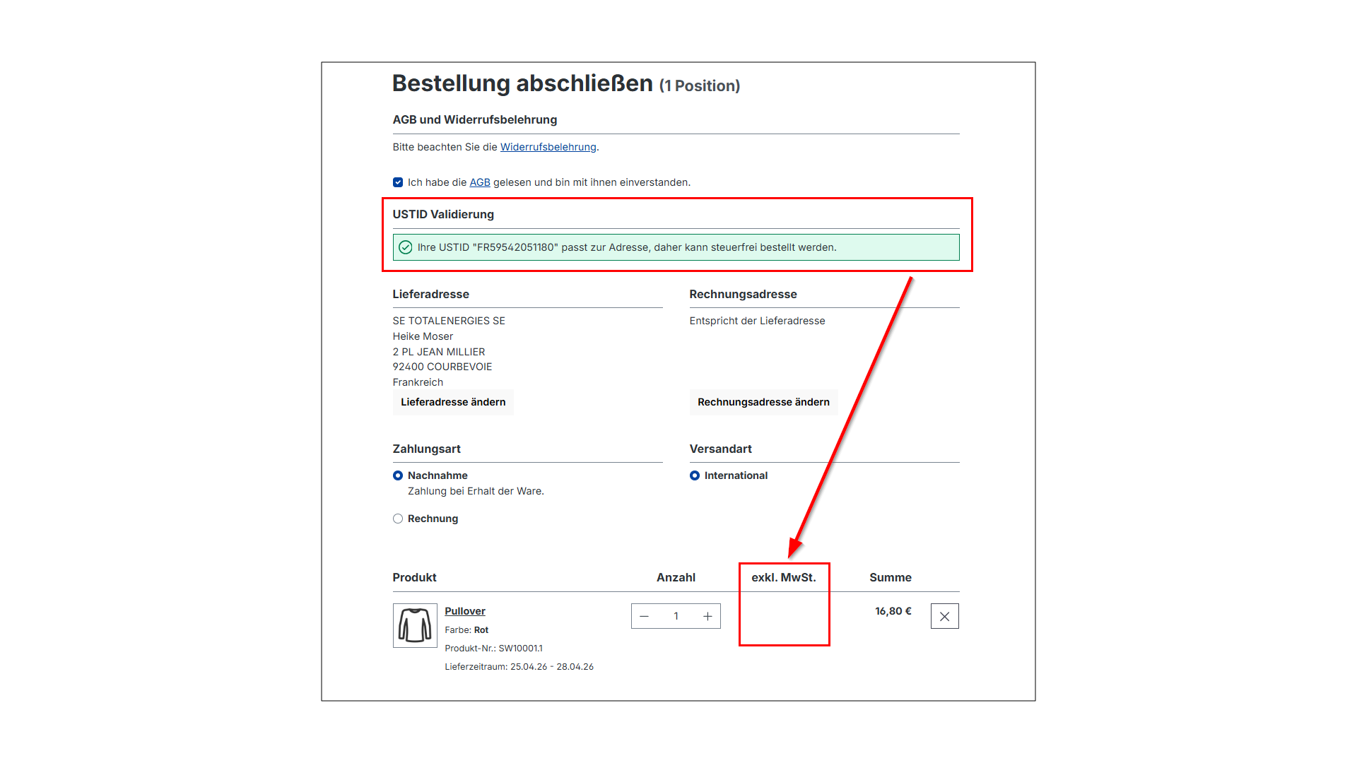 Umsatzsteuer USTID Validierung PRO für EU (B2B)