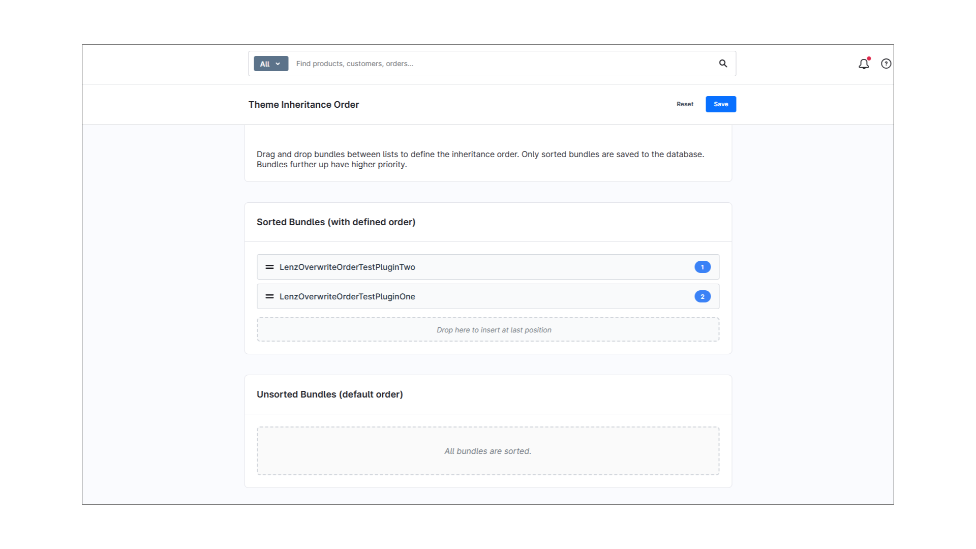 Theme Vererbungsreihenfolge Manager