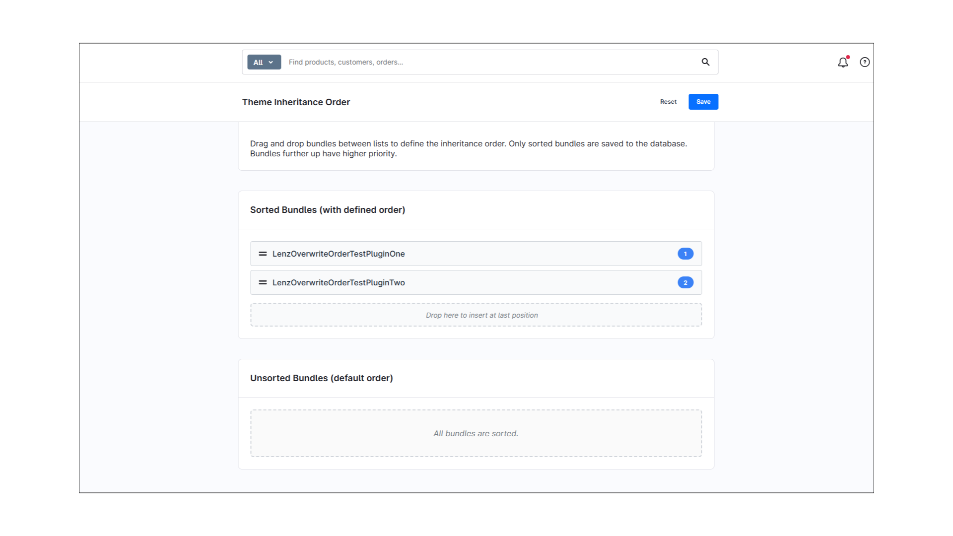 Theme Vererbungsreihenfolge Manager